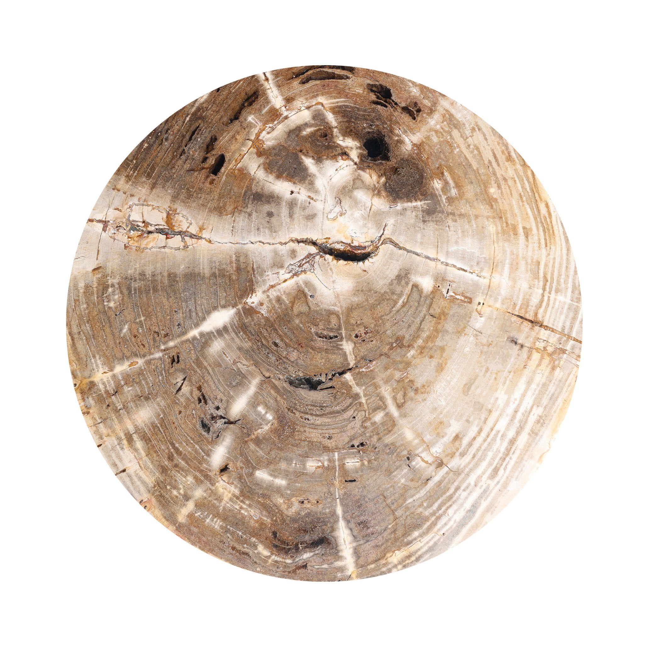 Four Hands Aida End Table — Light Petrified Wood