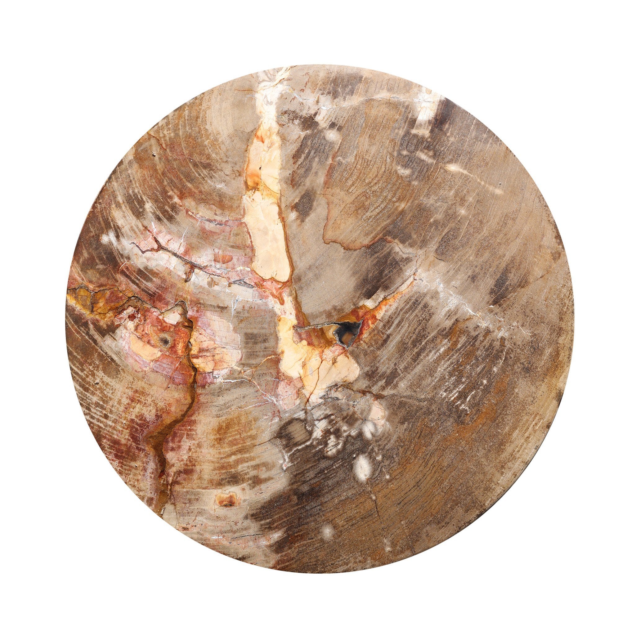 Four Hands Aida End Table — Light Petrified Wood