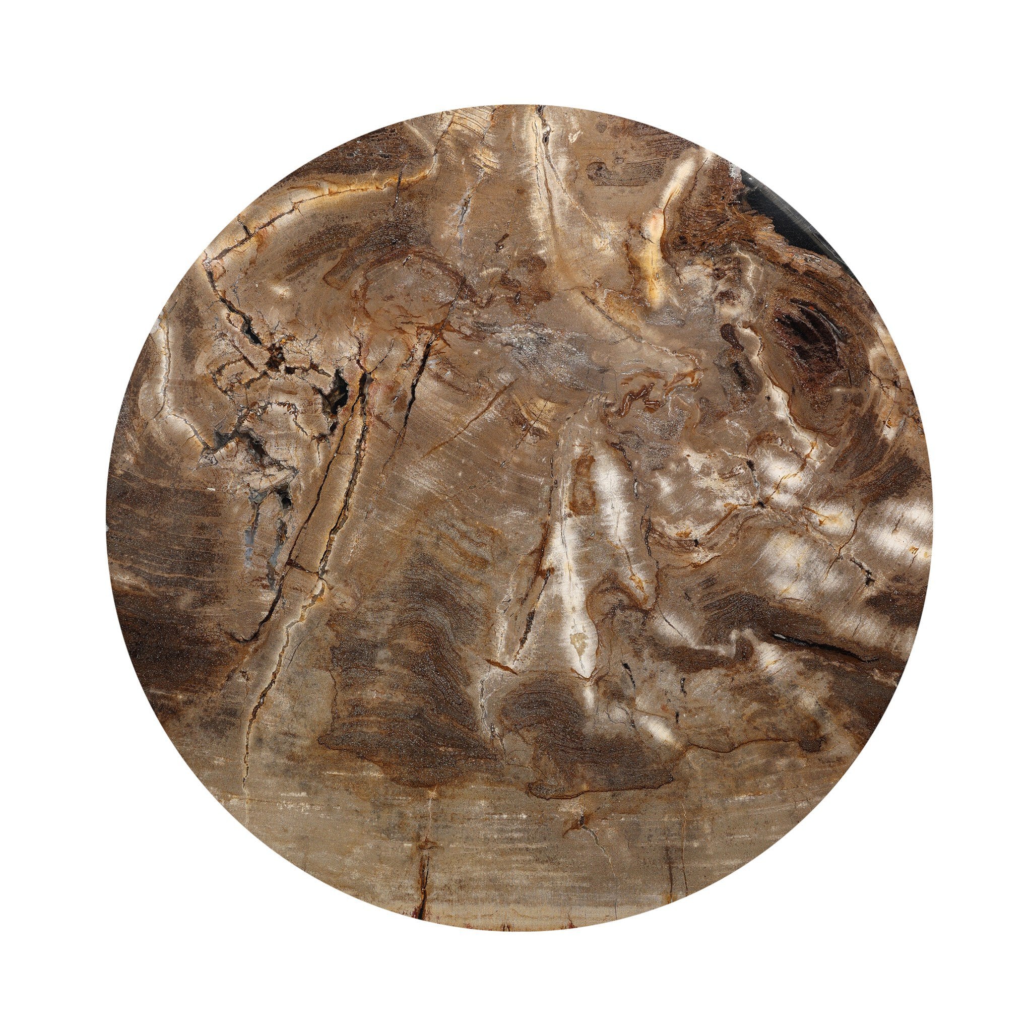 Four Hands Aida End Table — Light Petrified Wood