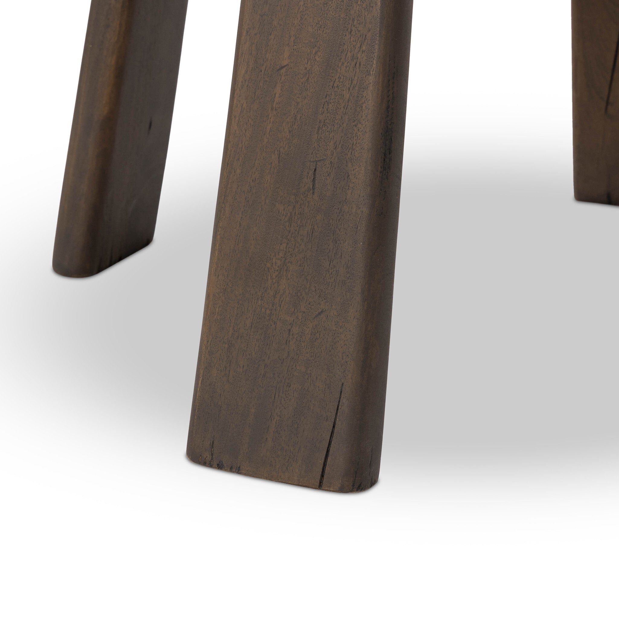 Four Hands Brennon End Table — Aged Belgium Bleach