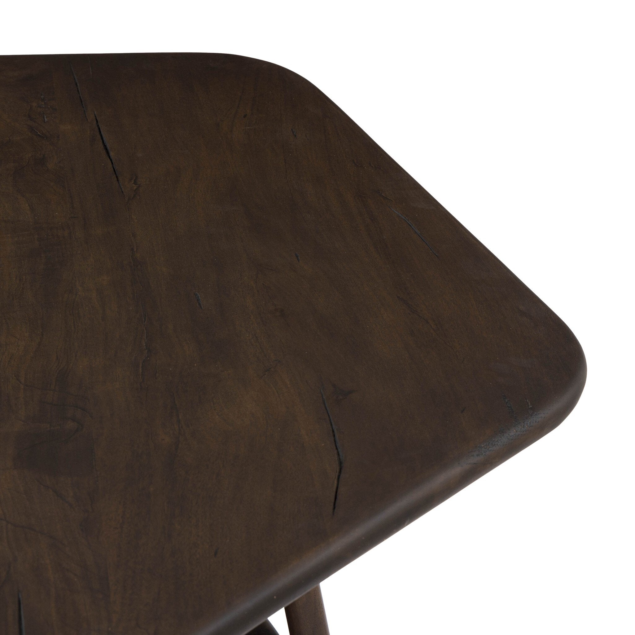 Four Hands Brennon End Table — Aged Belgium Bleach