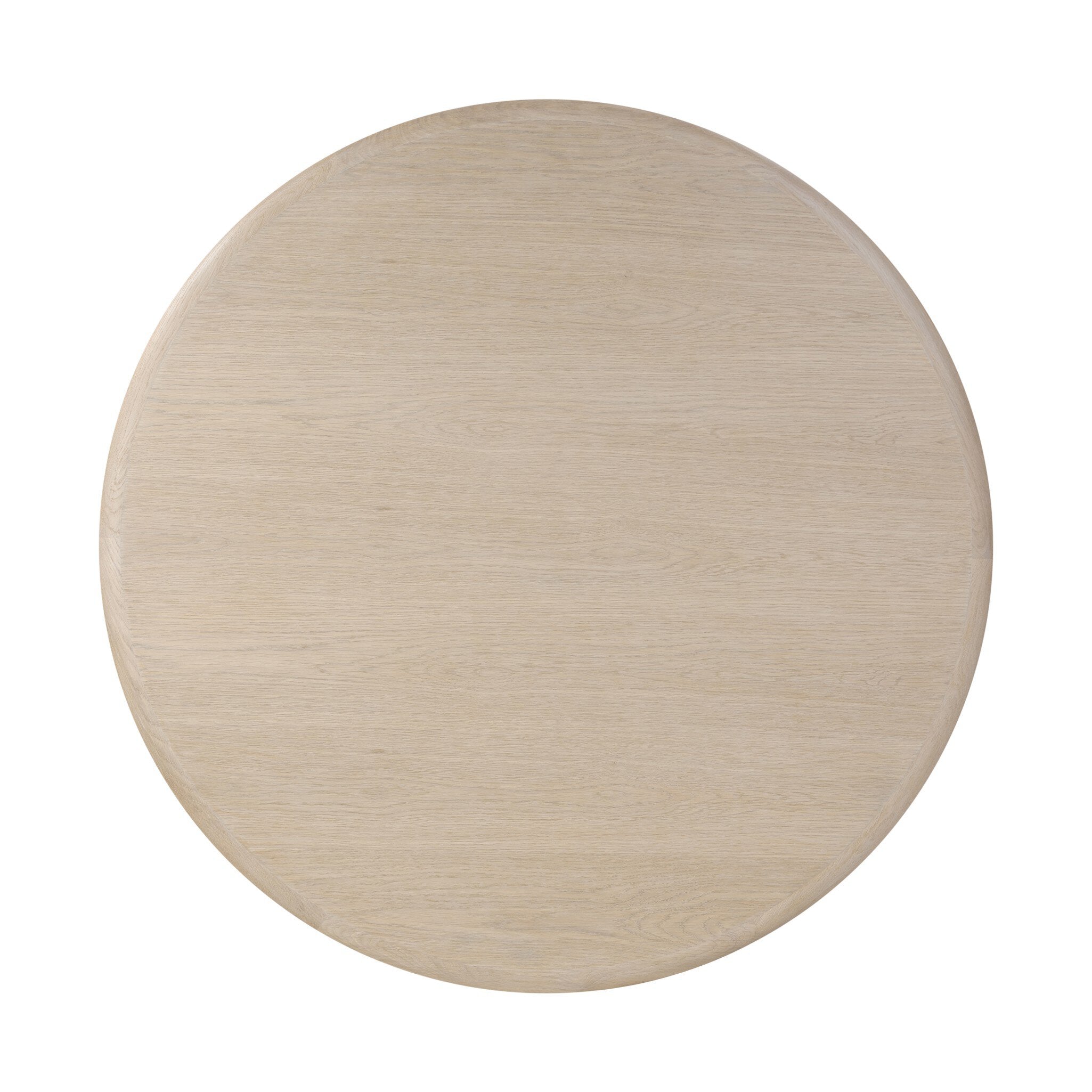 Four Hands Rosenell Round Coffee Table — Natural Oak Veneer-Natural Oak Solid-Natural Paper Cord