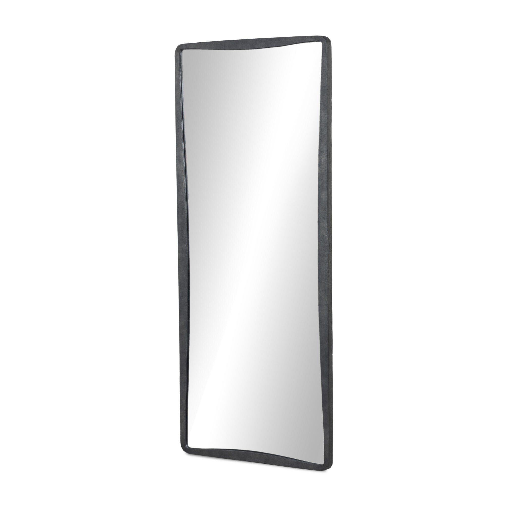Four Hands Regis Floor Mirror — Hammered Grey-Mirror