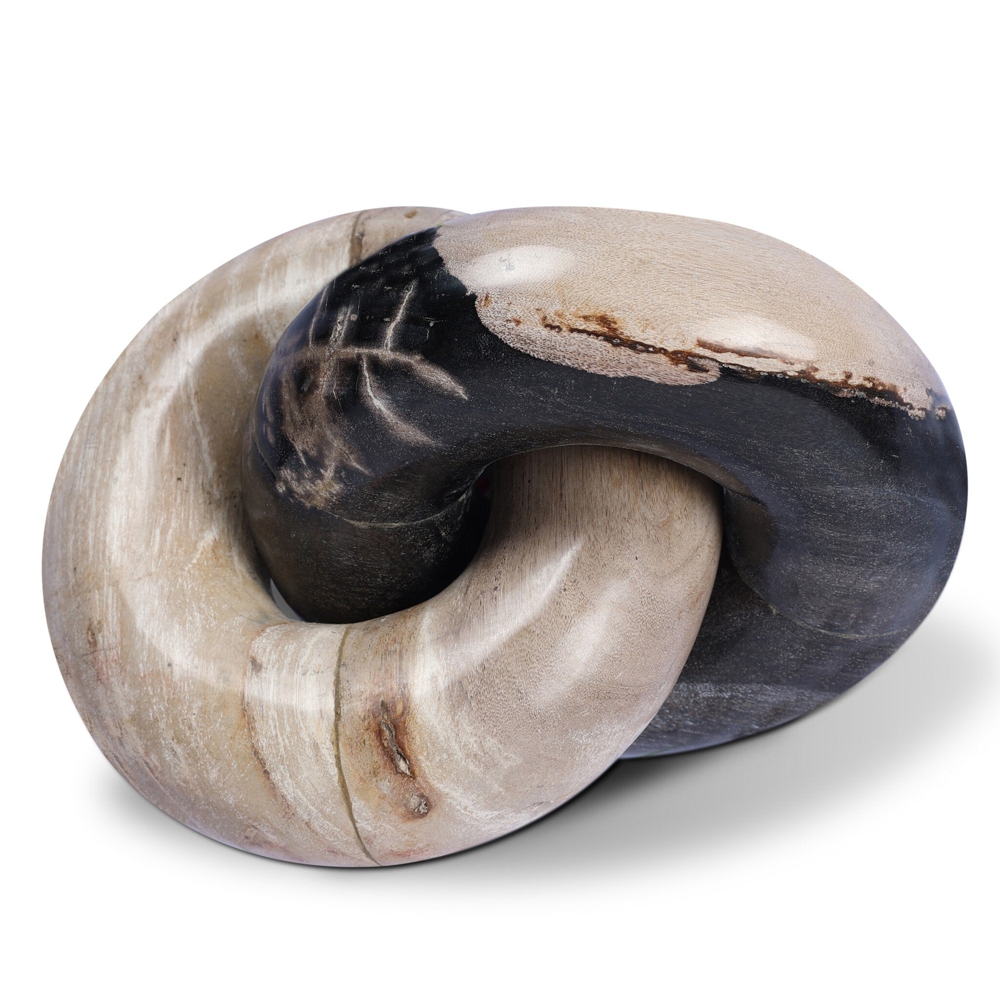 Four Hands Petrified Wood Knot — Dark Petrified Wood-Light Petrified Wood