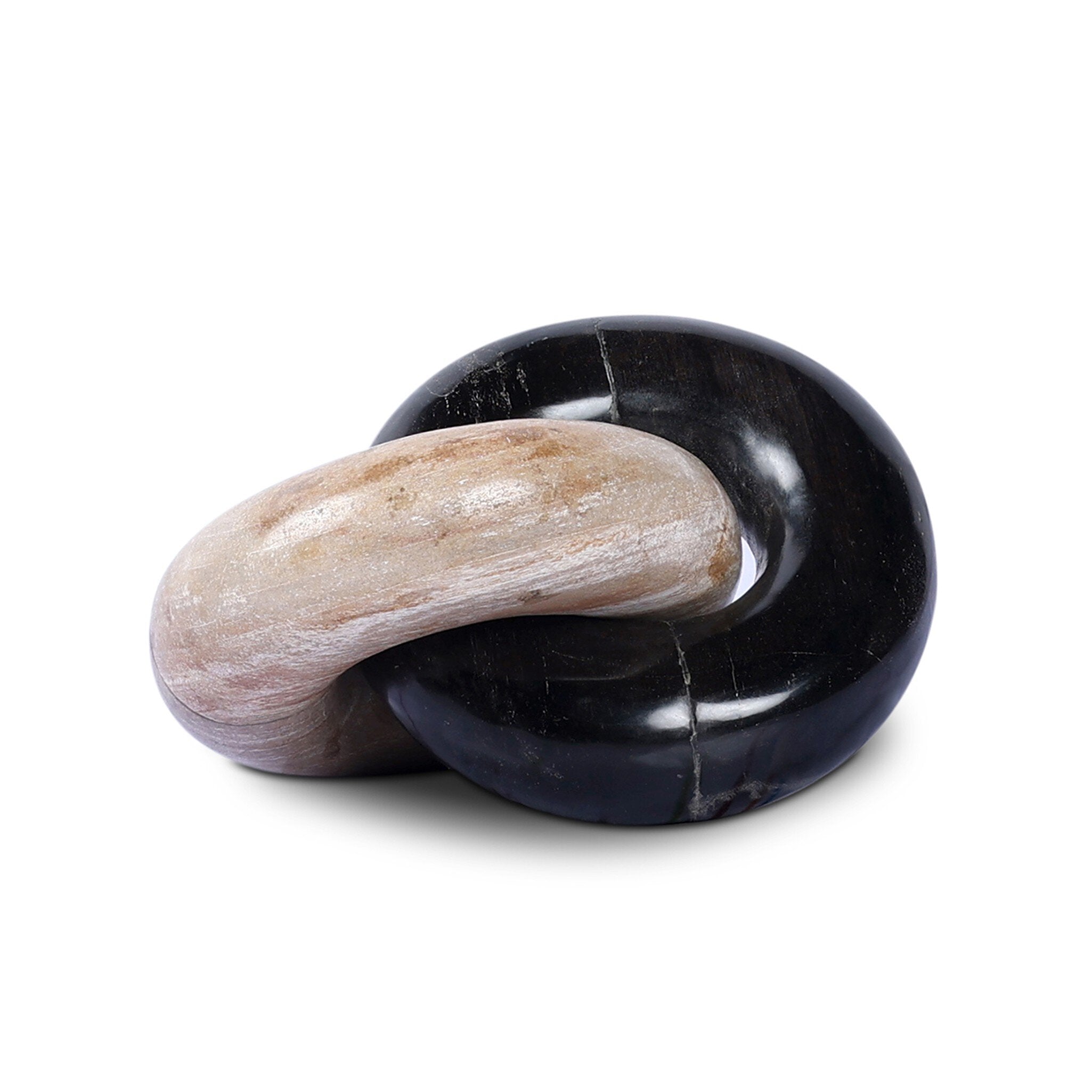 Four Hands Petrified Wood Knot — Dark Petrified Wood-Light Petrified Wood