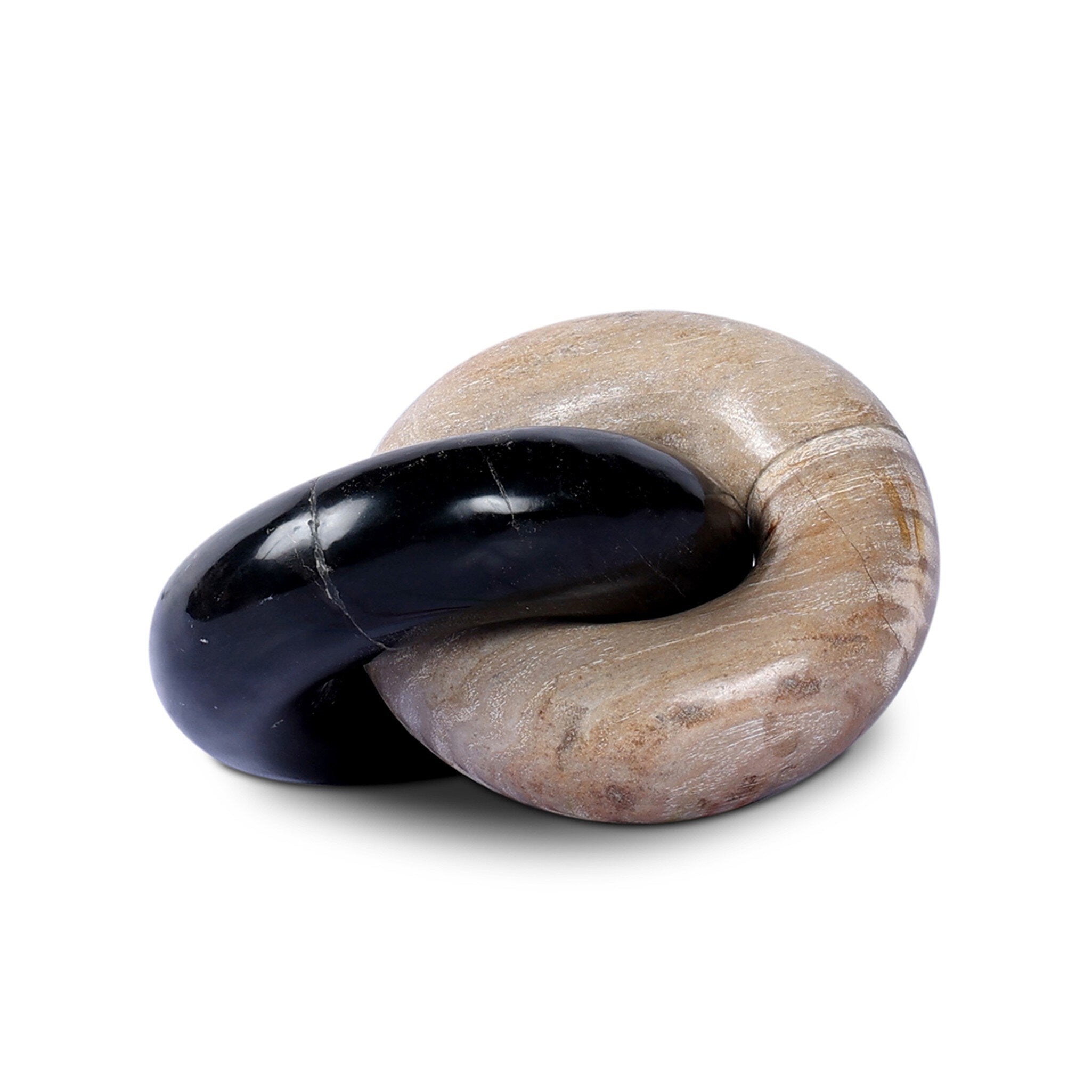 Four Hands Petrified Wood Knot — Dark Petrified Wood-Light Petrified Wood
