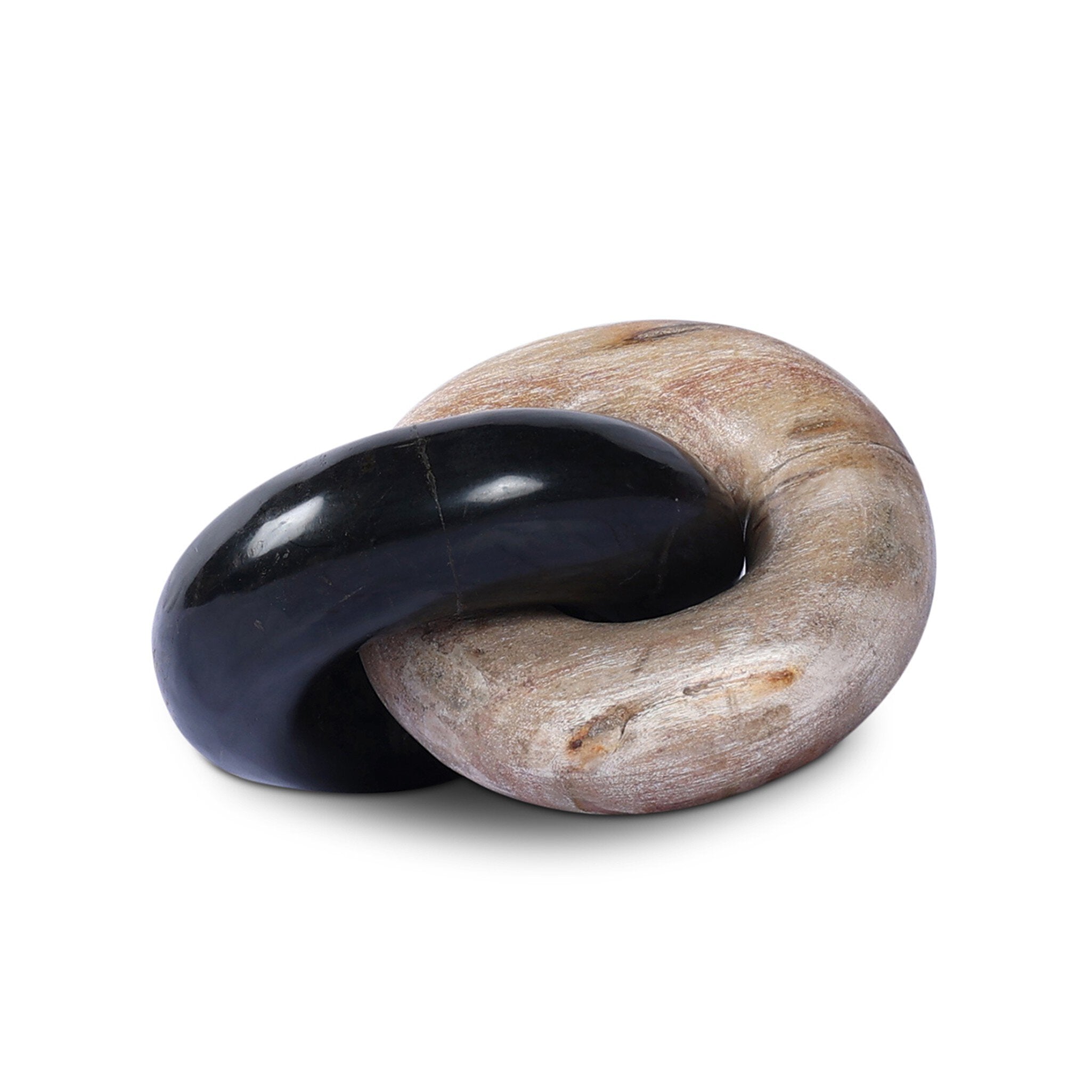 Four Hands Petrified Wood Knot — Dark Petrified Wood-Light Petrified Wood