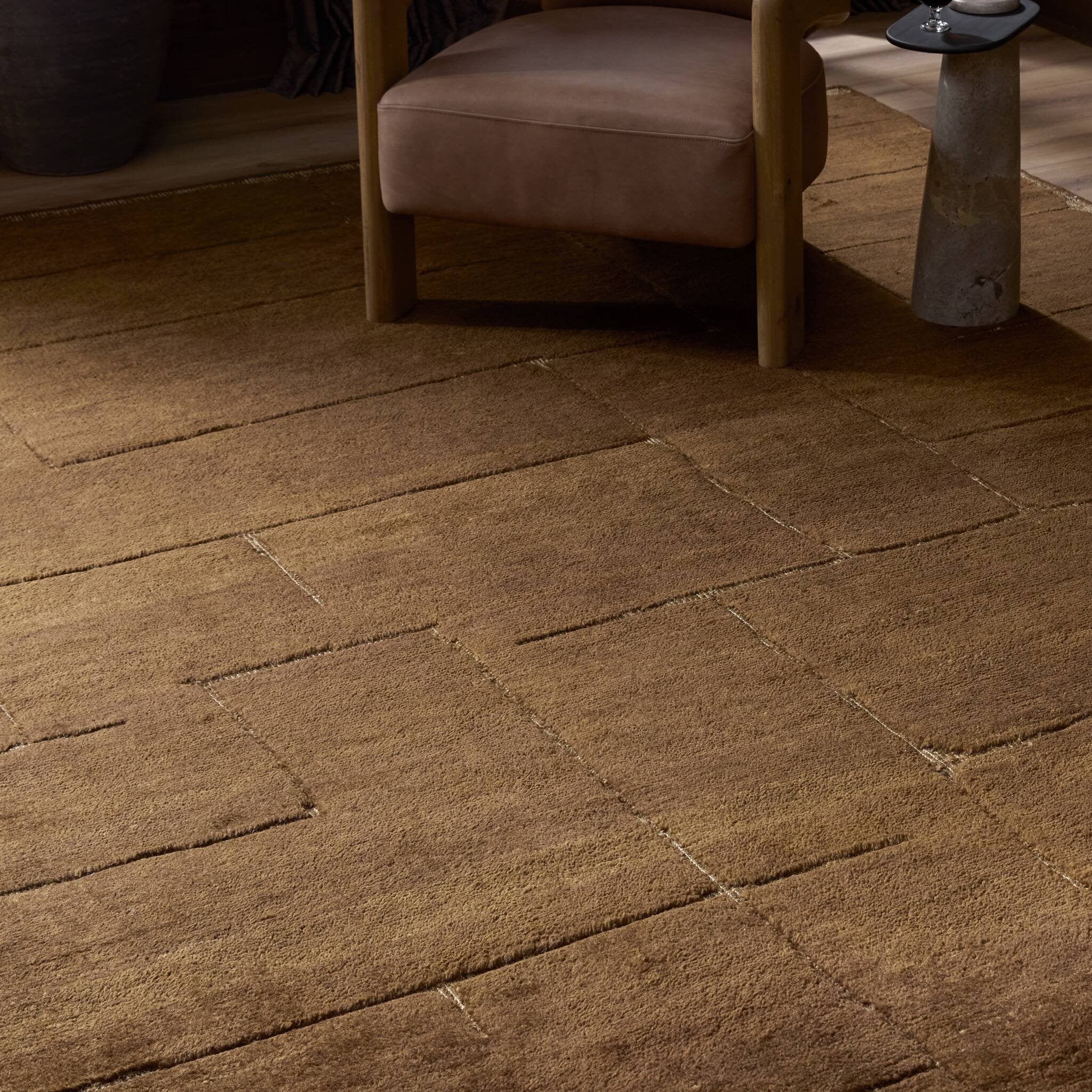 Four Hands Florian Hand-Knotted Rug — Florian Olive-8'x10'