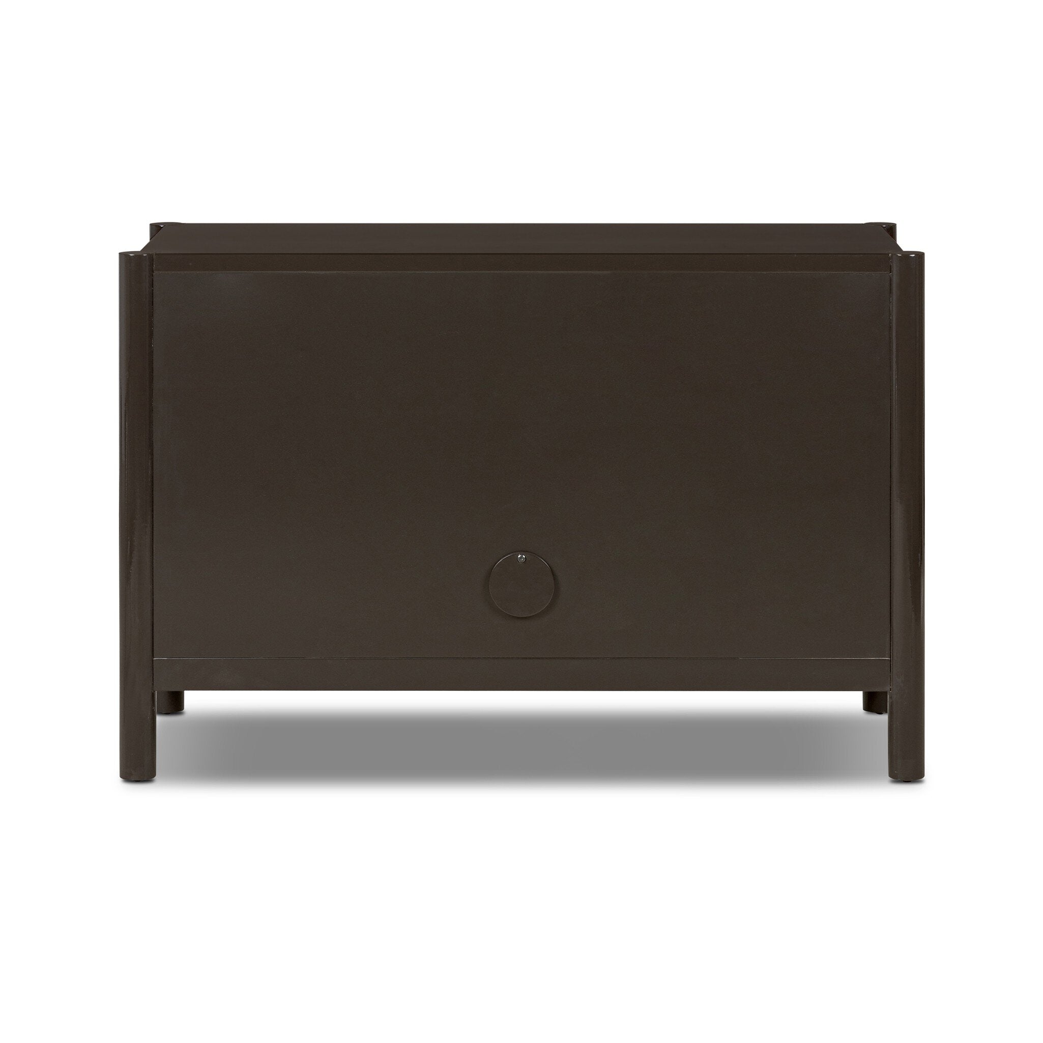 Four Hands Vinco Sideboard — Worn Black Oak-Black Onyx Lacquer-Oil Rubbed Bronze