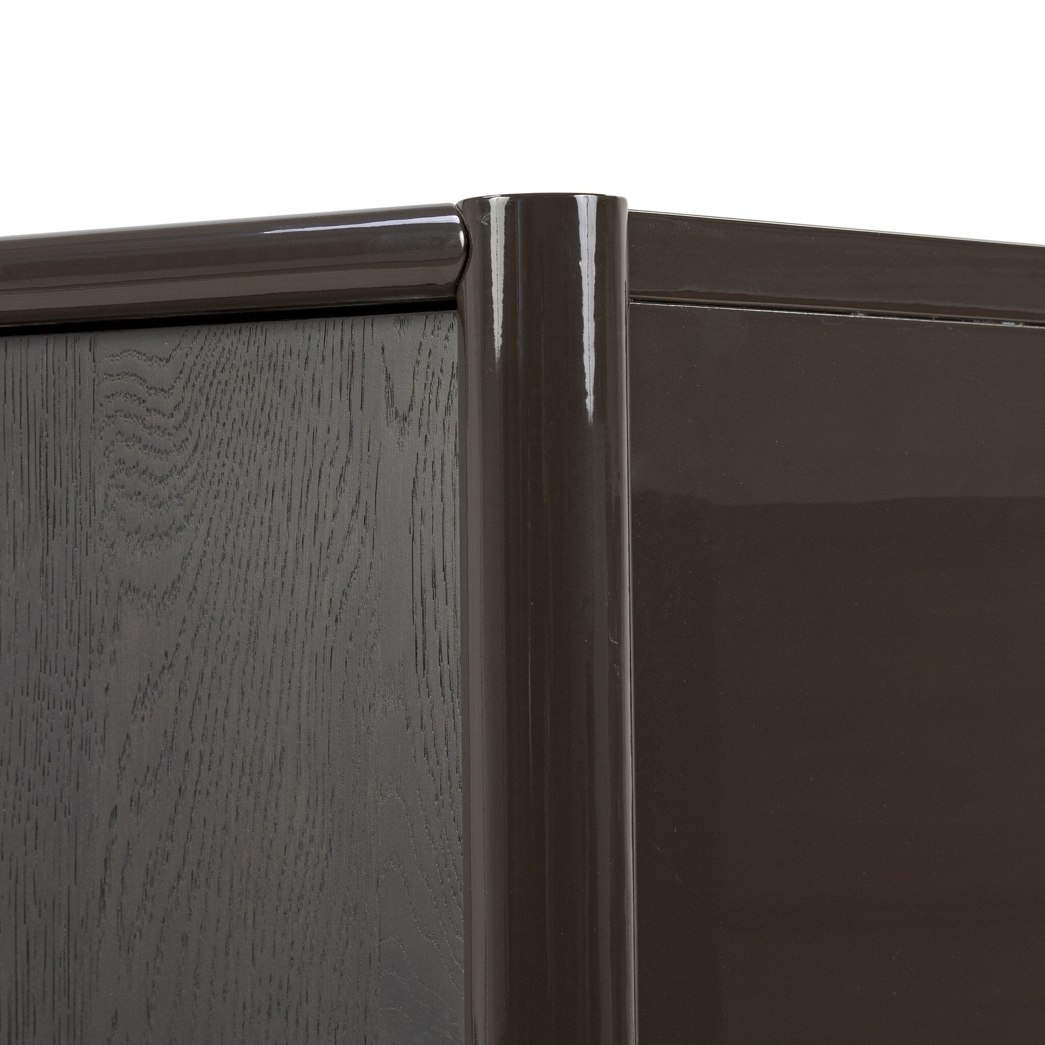 Four Hands Vinco Sideboard — Worn Black Oak-Black Onyx Lacquer-Oil Rubbed Bronze