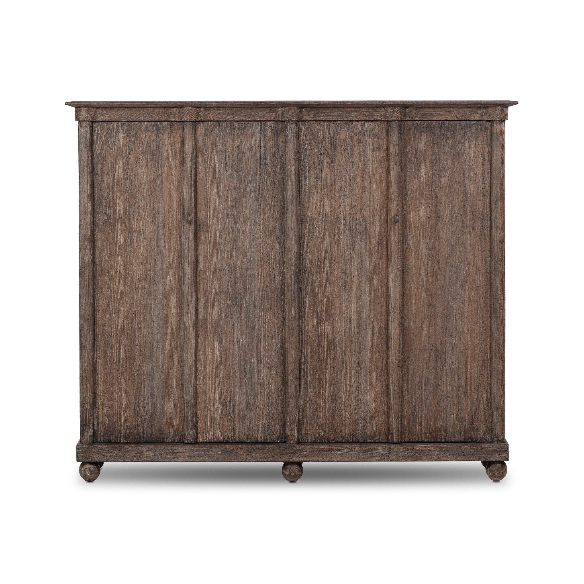Four Hands Alcott Cabinet — Distressed Cocoa Pine-Distressed Cocoa Pine Veneer-Aged Iron