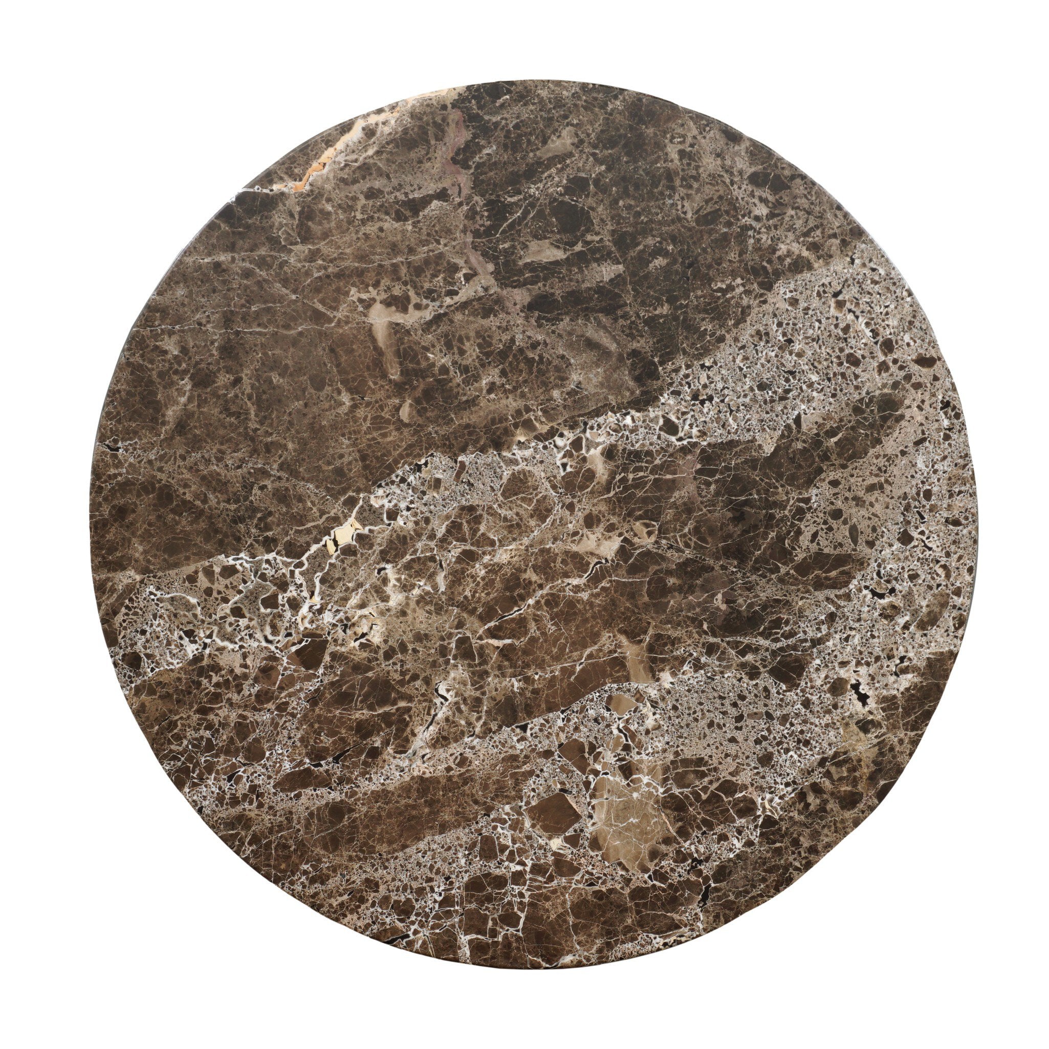 Four Hands Pavlo Coffee Table — Dark Brown Acacia-Brown Marble