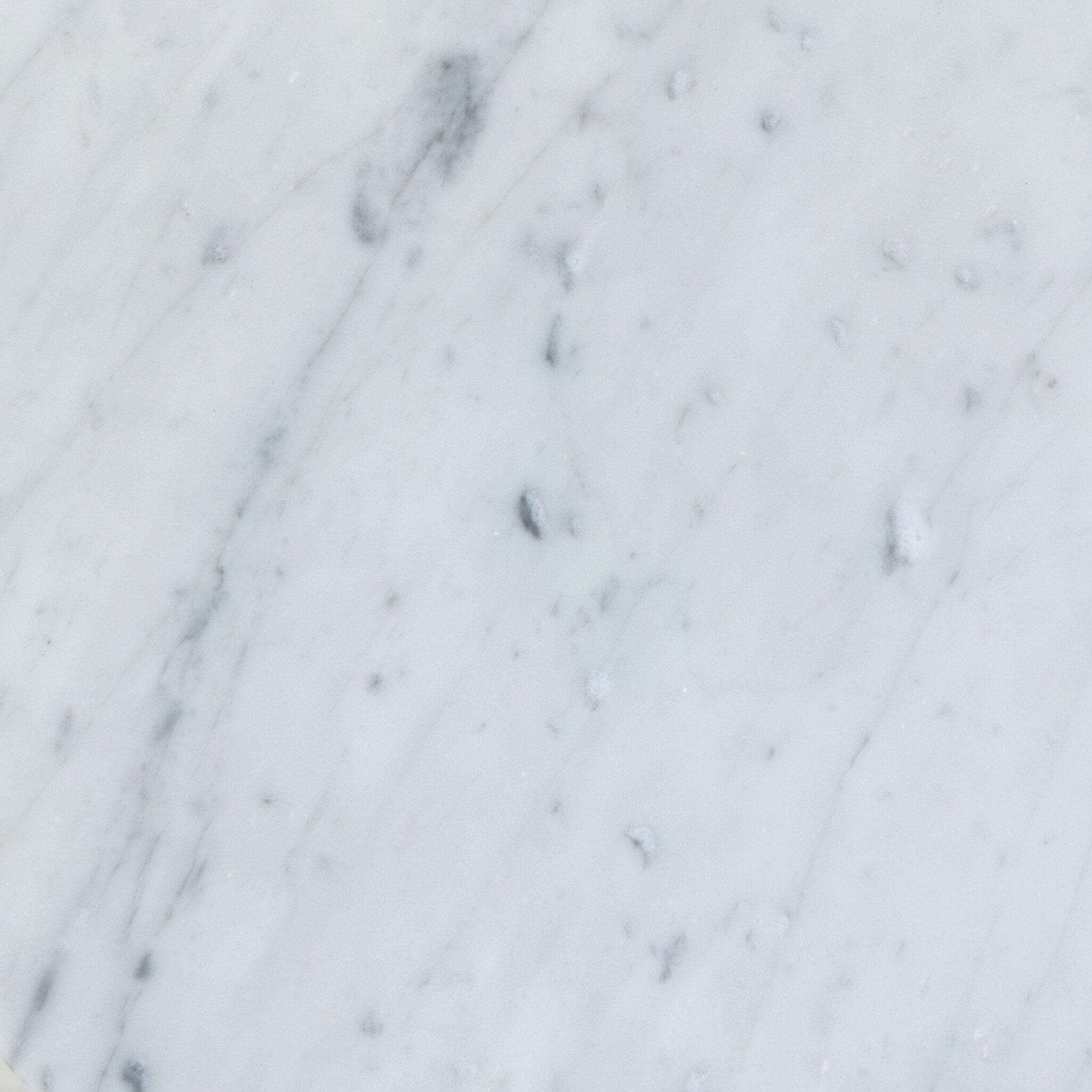 Four Hands Divya Bowl — White Statuario Marble-Paper Cord