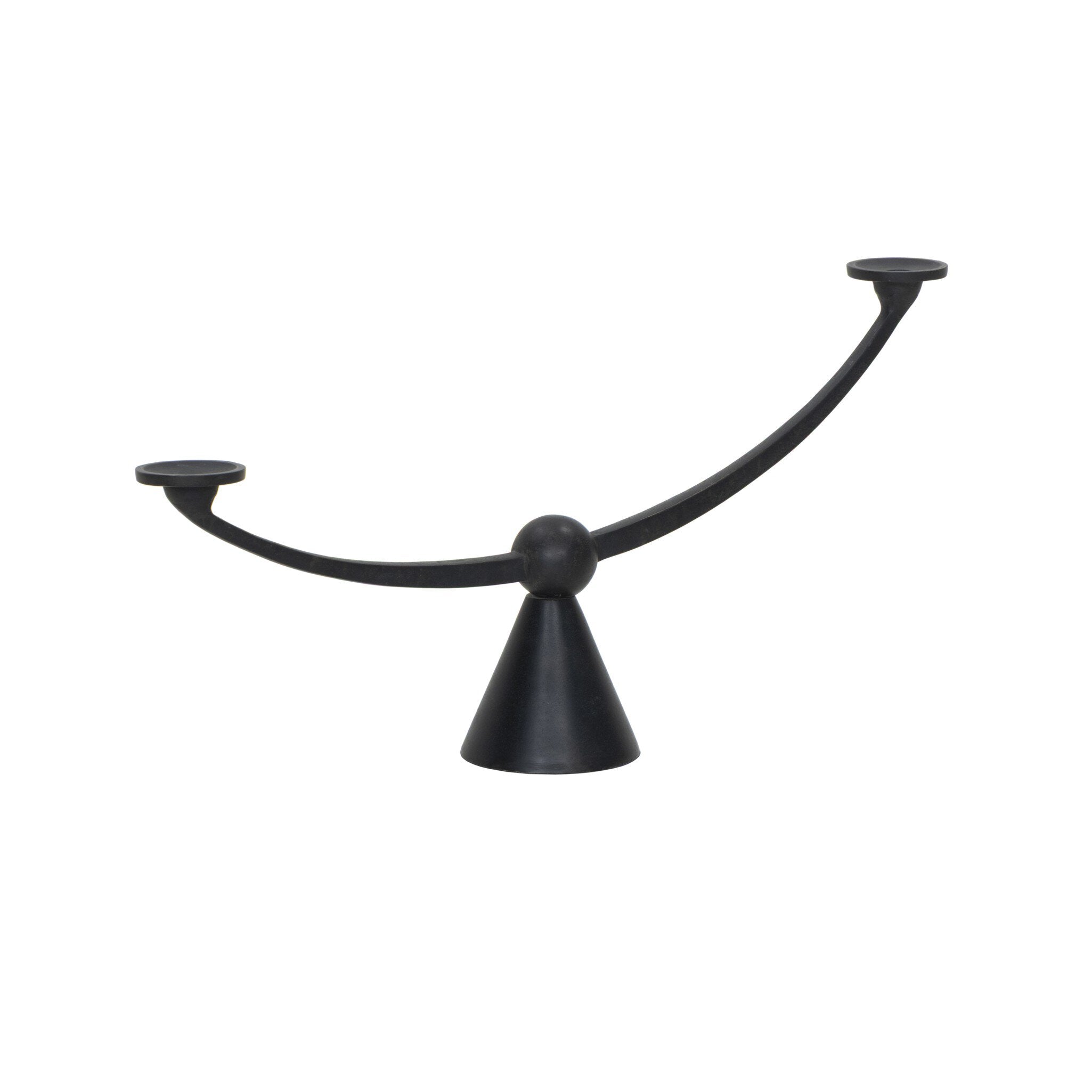 Four Hands Santu Candle Holder — Black Antique
