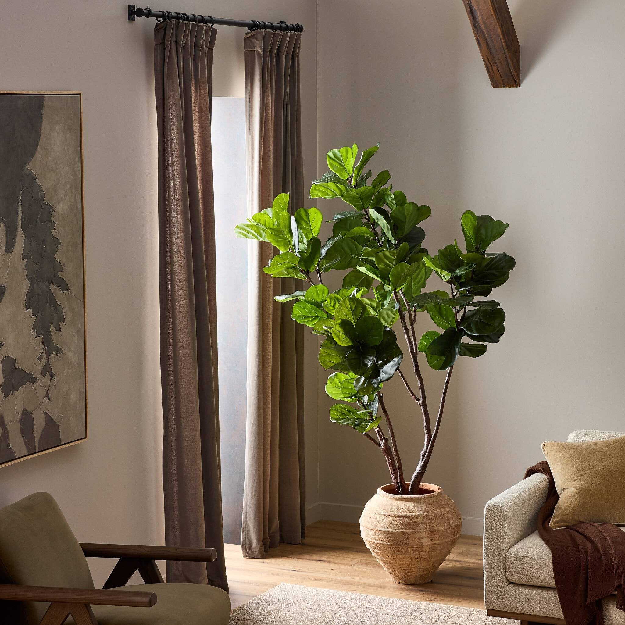 Four Hands Faux Fiddle Leaf Tree — Faux Fiddle Leaf Tree-7'