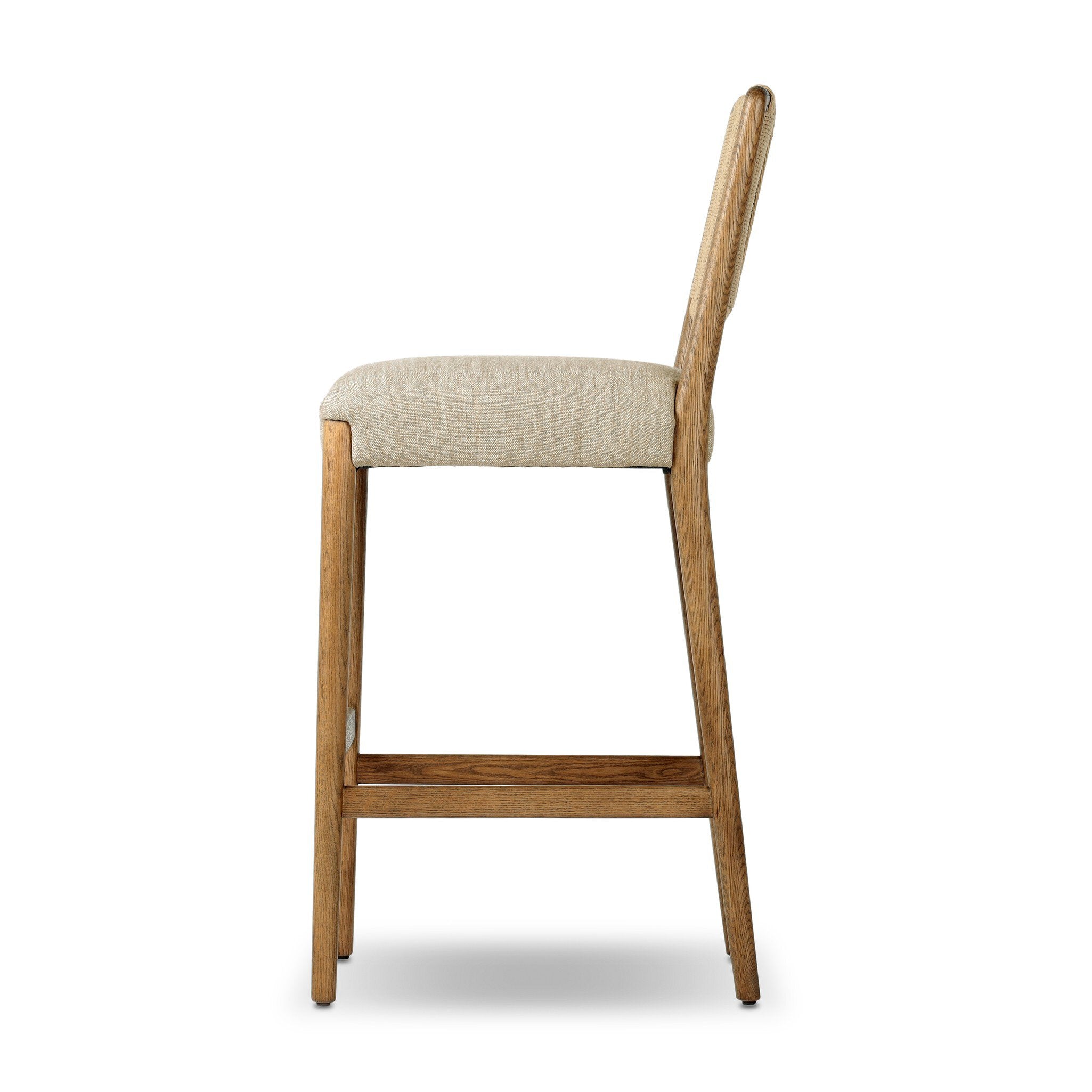 Four Hands Rothler Bar + Counter Stool — Alcala Wheat-Tan Oak-Double Twisted Paper Cord-Bar