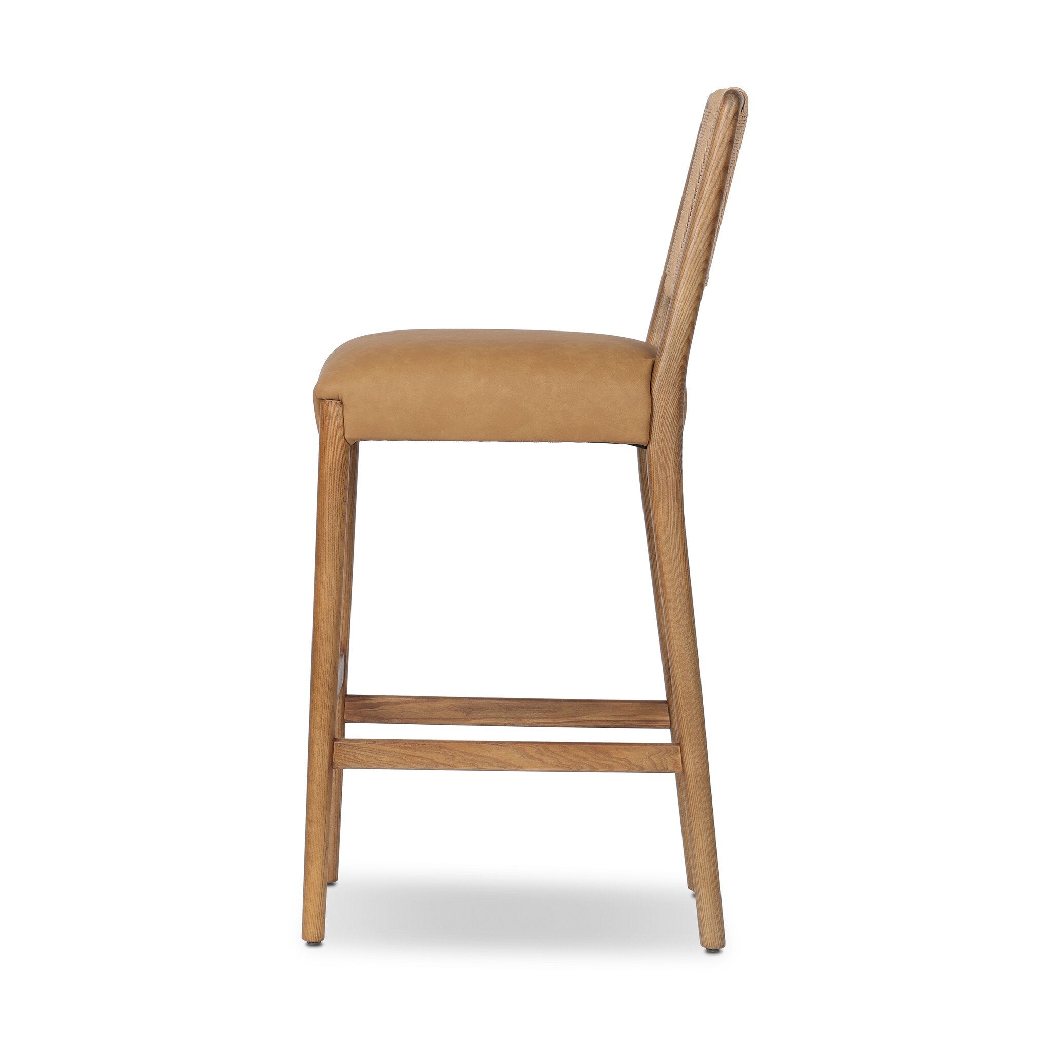 Four Hands Rothler Bar + Counter Stool — Maestro Camel-Tan Ash-Double Twisted Paper Cord-Bar