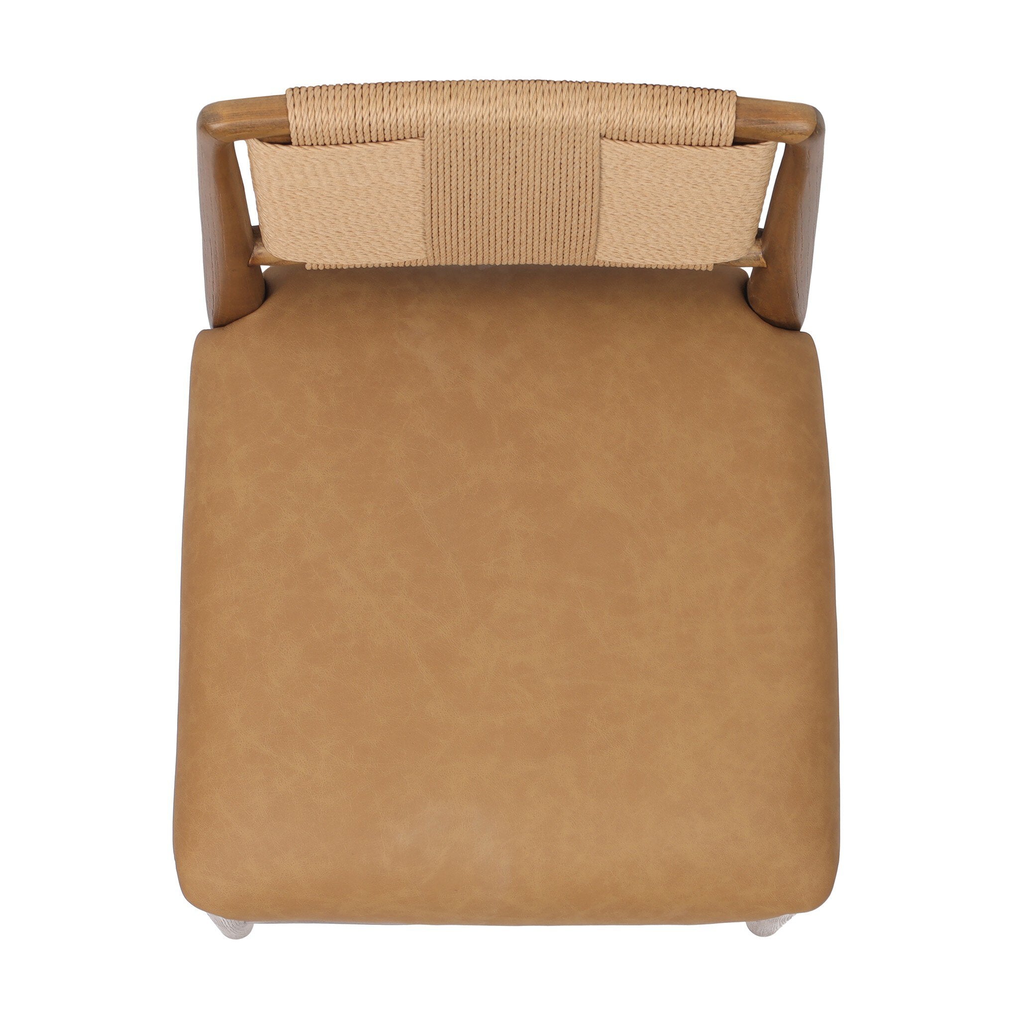 Four Hands Rothler Bar + Counter Stool — Maestro Camel-Tan Ash-Double Twisted Paper Cord-Counter