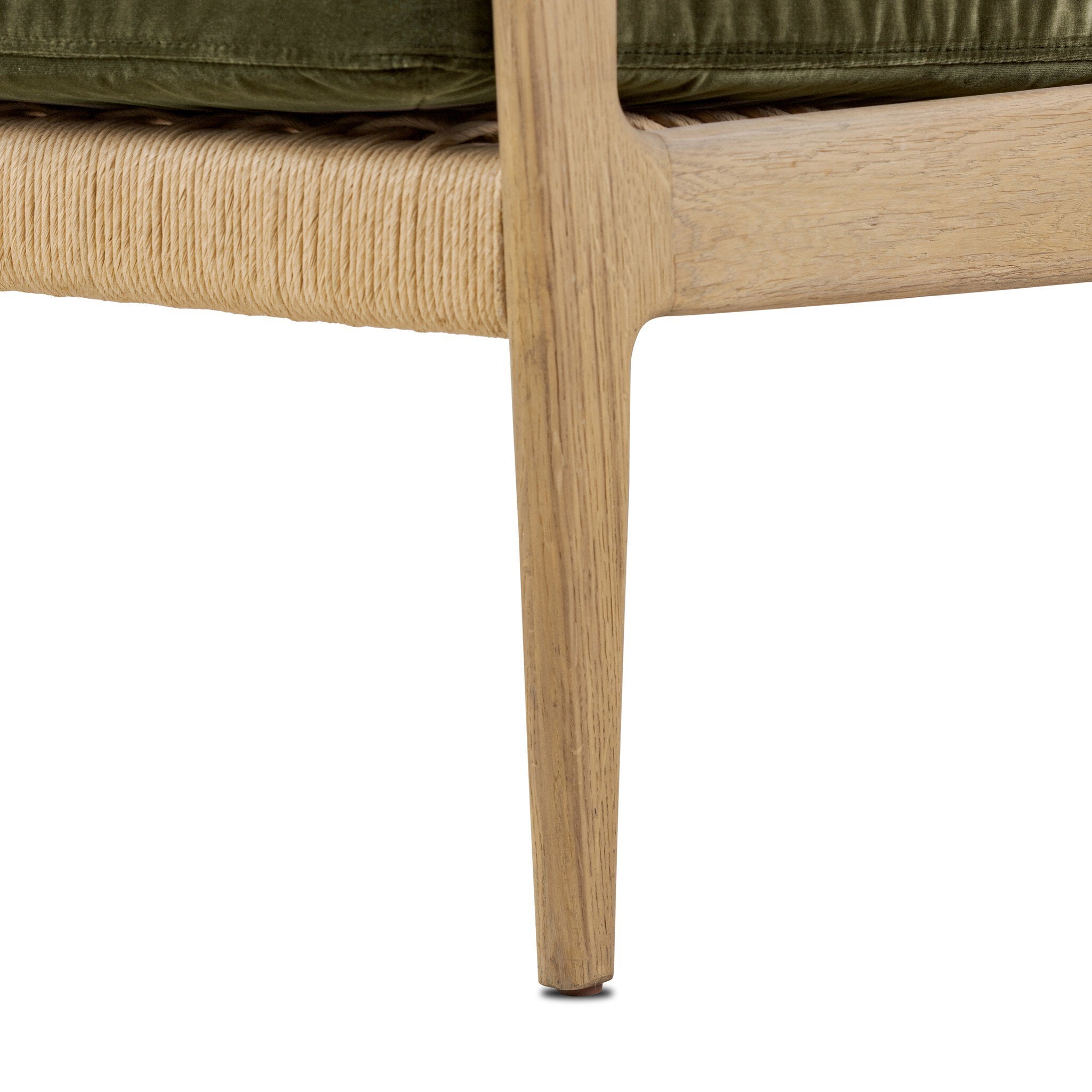 Four Hands Barwin Chair — Surrey Olive-Aged Natural Oak-Natural Paper Cord - 4mm