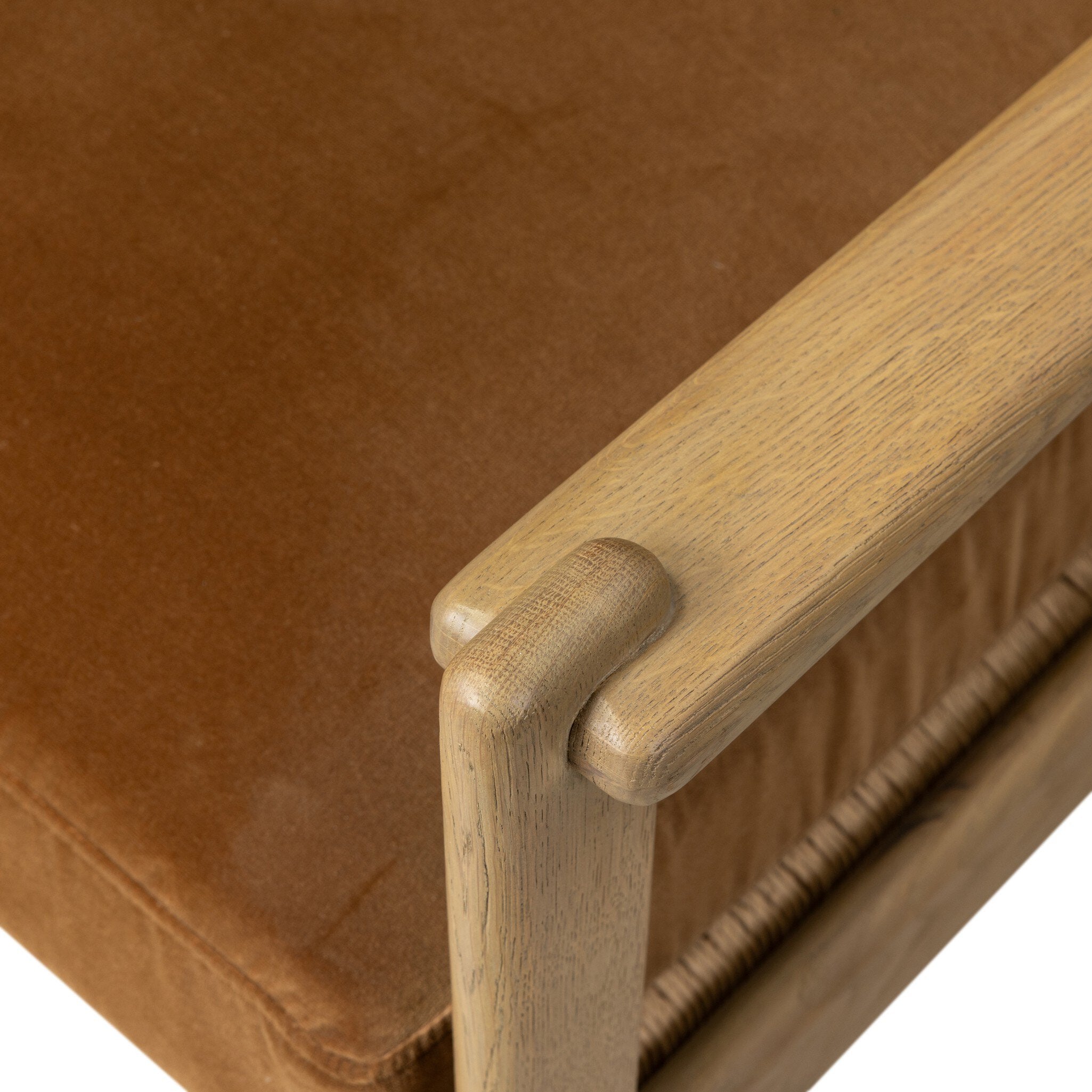 Four Hands Barwin Chair — Surrey Ochre-Aged Natural Oak-Natural Paper Cord - 4mm