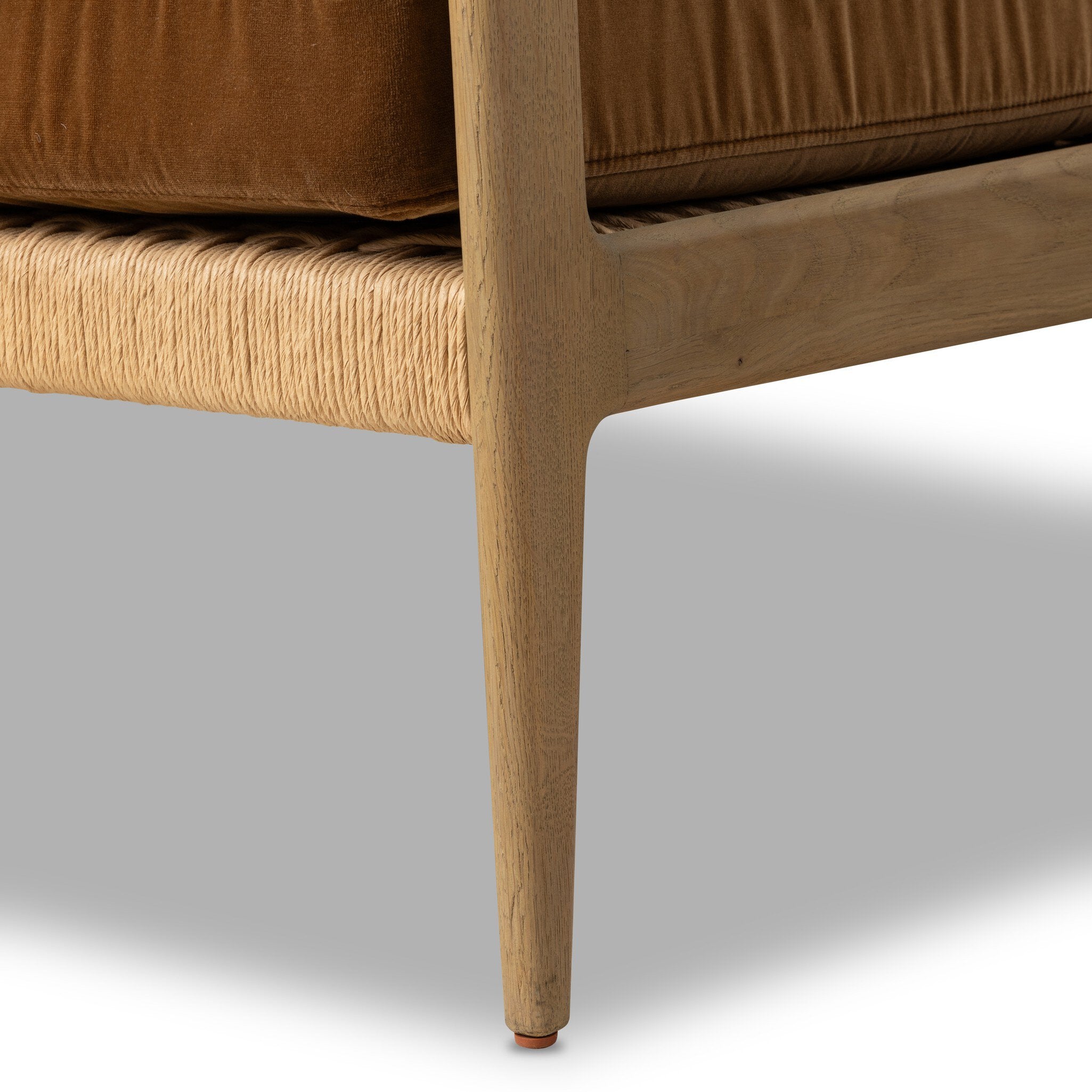 Four Hands Barwin Chair — Surrey Ochre-Aged Natural Oak-Natural Paper Cord - 4mm
