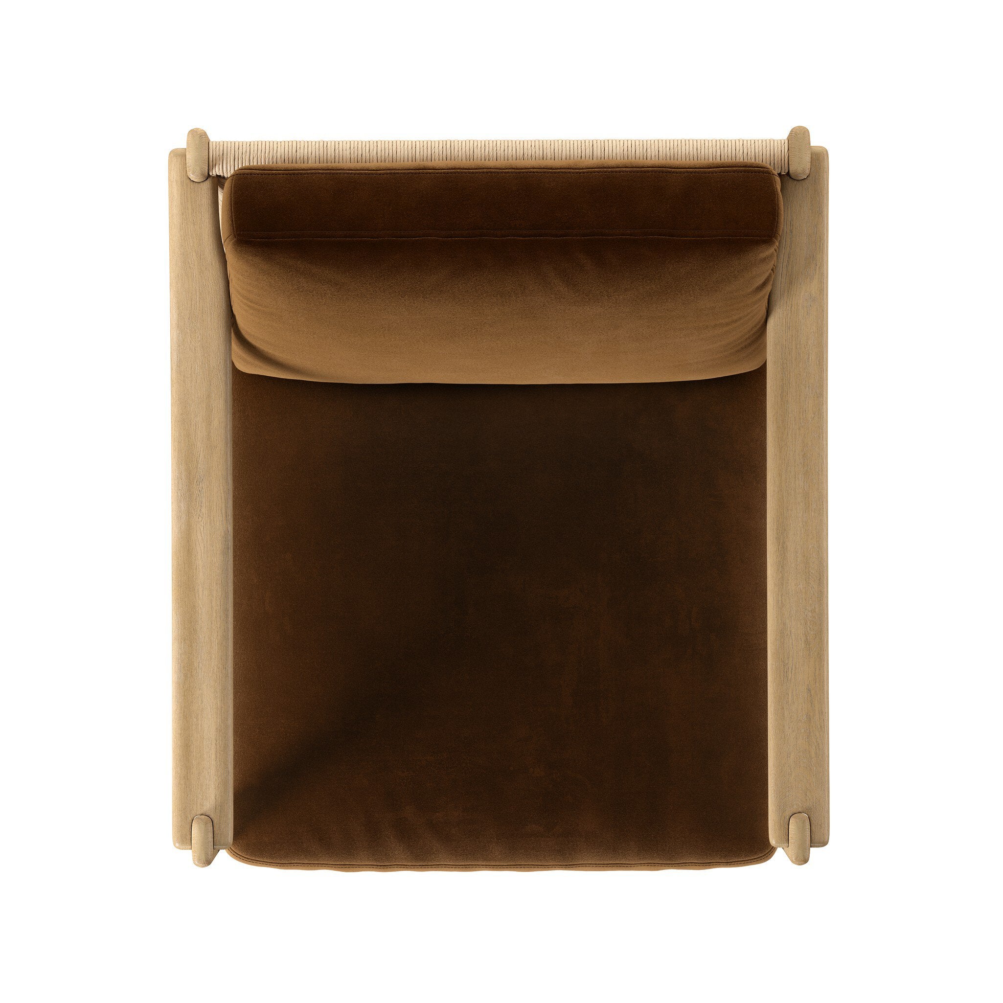 Four Hands Barwin Chair — Surrey Ochre-Aged Natural Oak-Natural Paper Cord - 4mm
