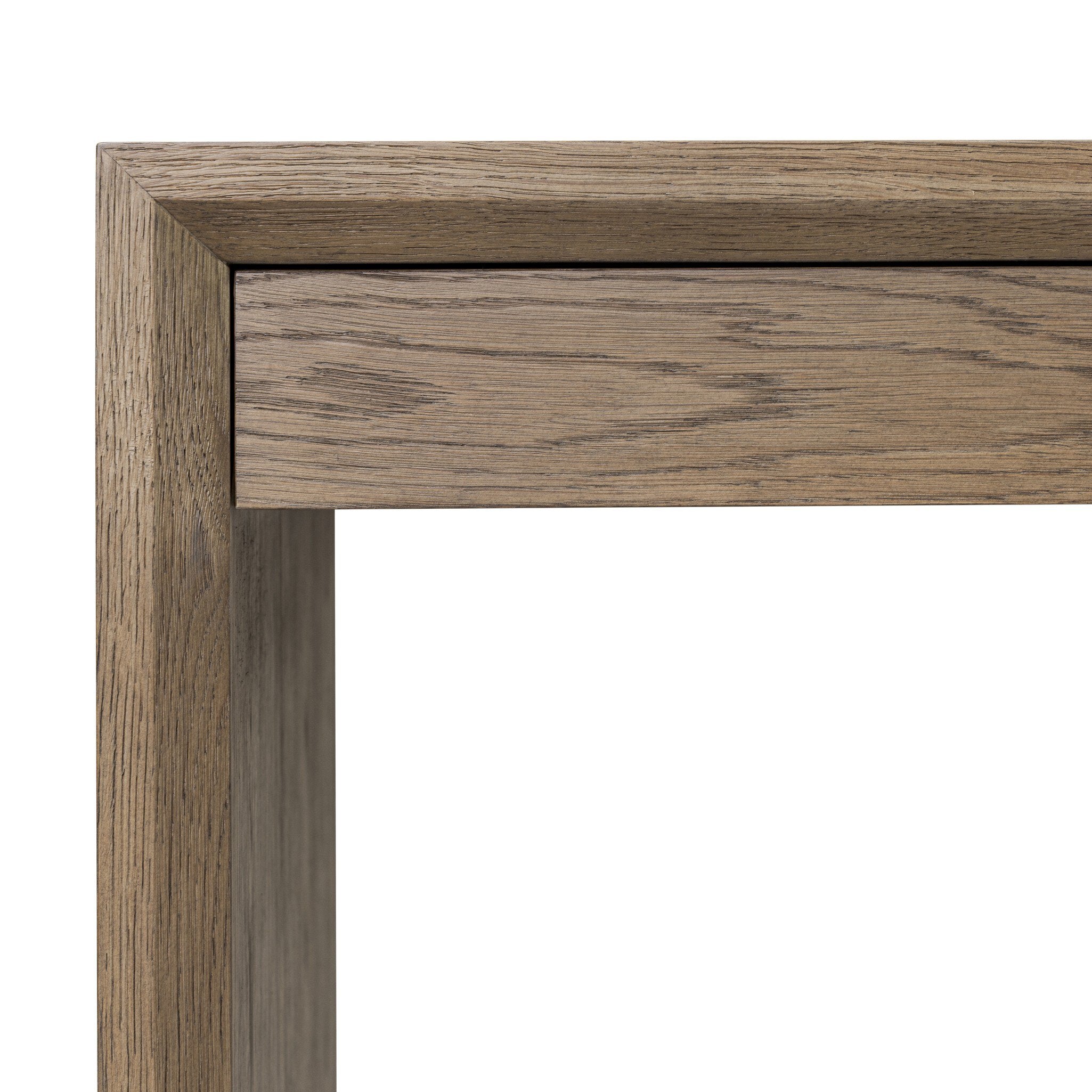 Four Hands Salta Desk — Brown Oak Thick Veneer-Brown Oak Thin Oyster-Brown Oak Solid