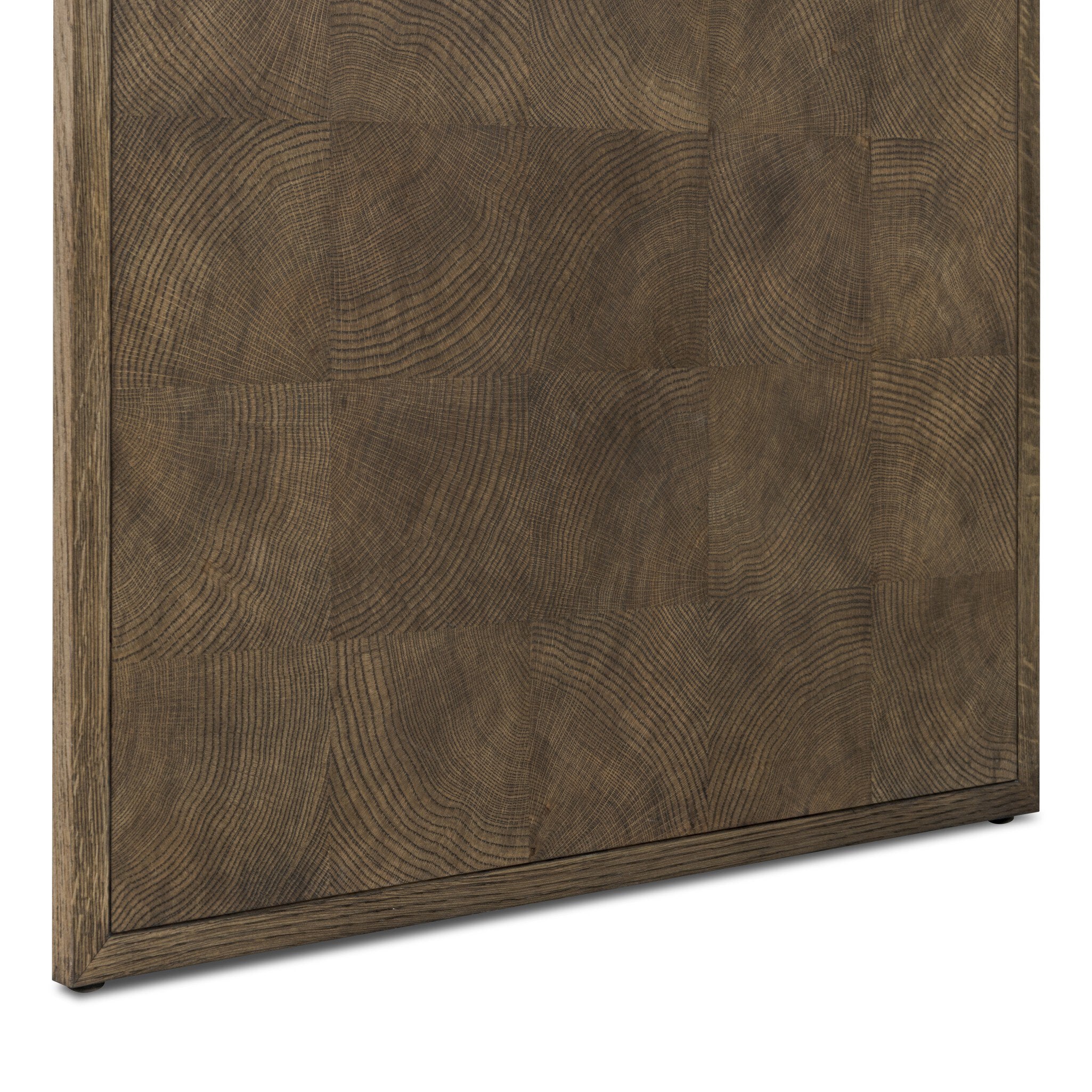 Four Hands Salta Desk — Brown Oak Thick Veneer-Brown Oak Thin Oyster-Brown Oak Solid
