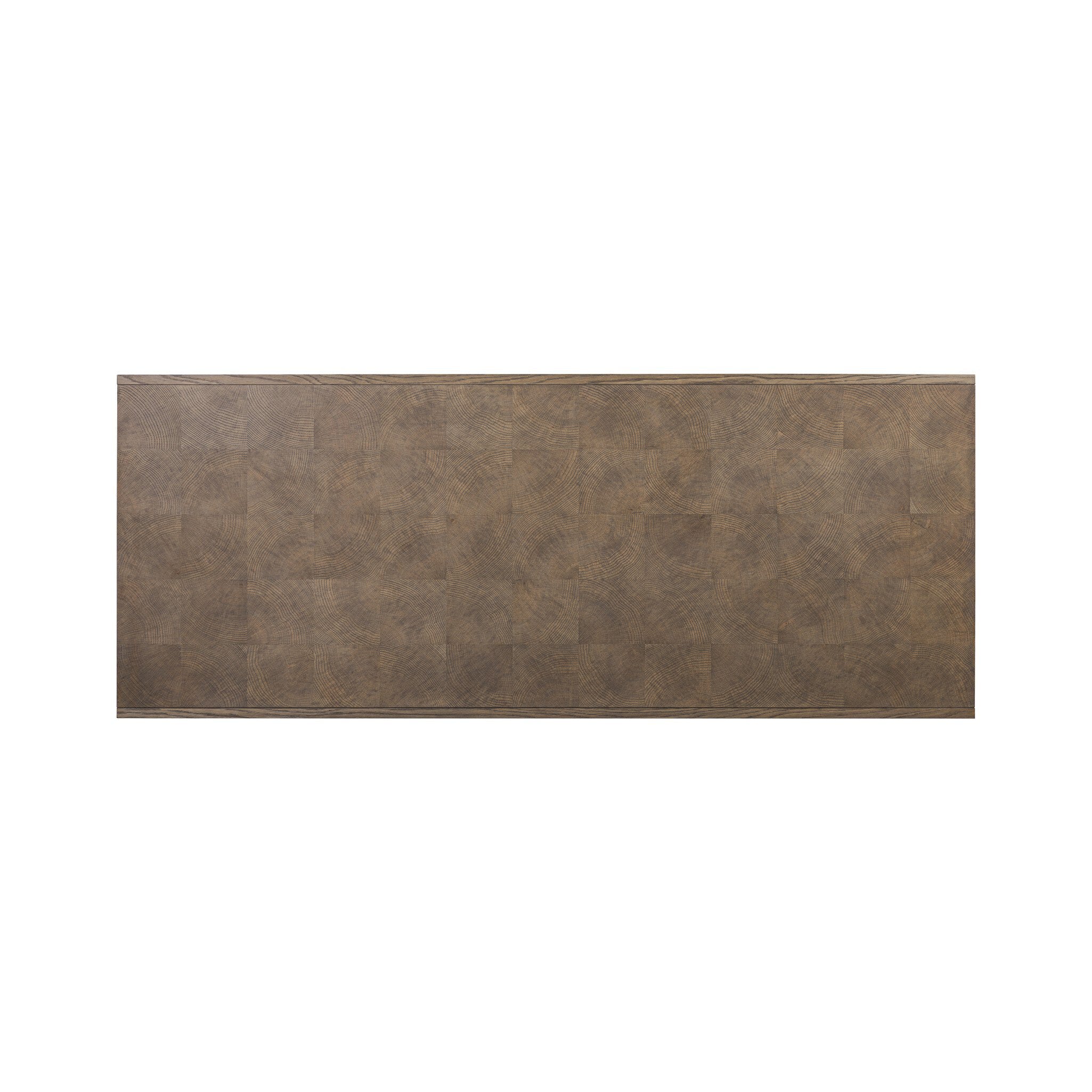 Four Hands Salta Desk — Brown Oak Thick Veneer-Brown Oak Thin Oyster-Brown Oak Solid