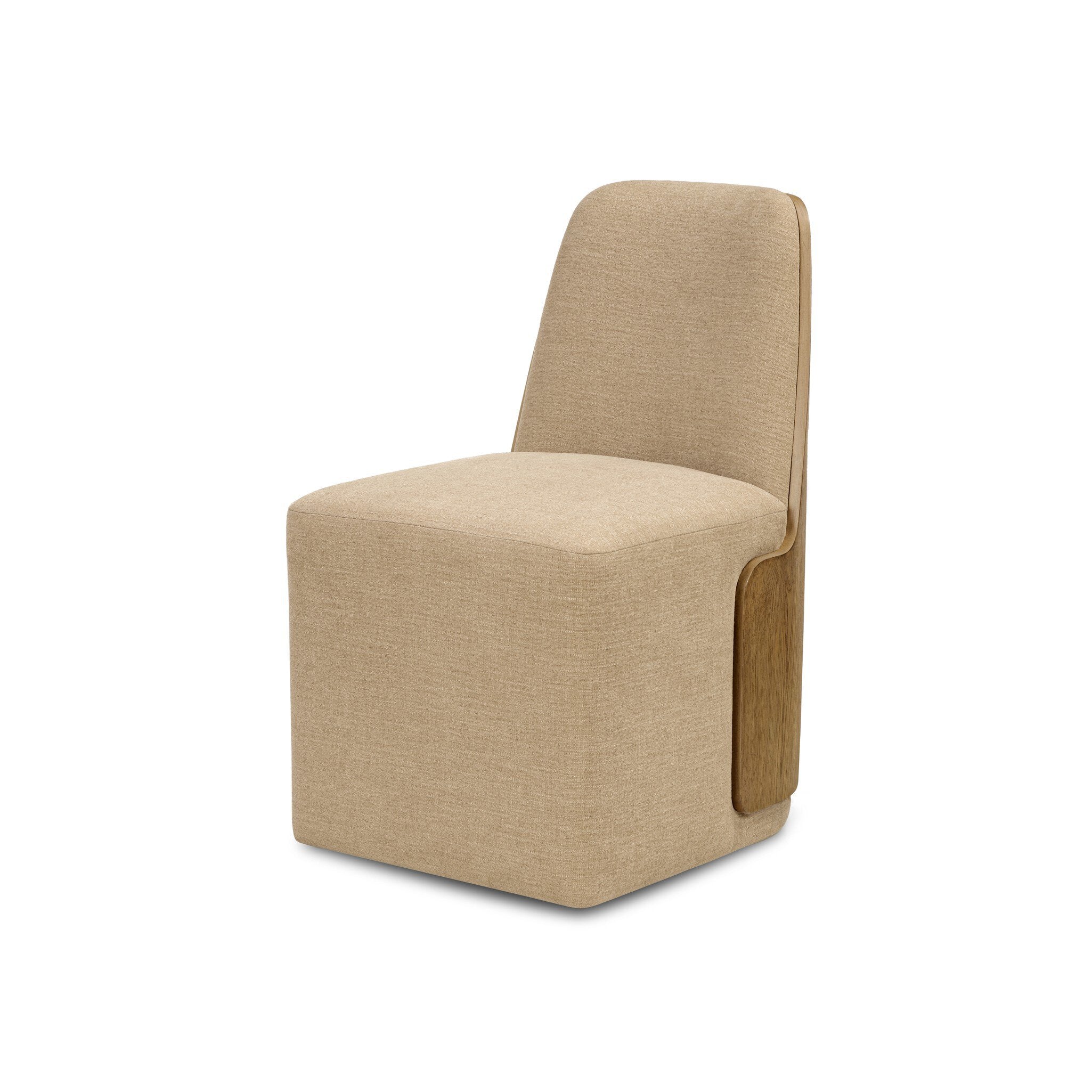 Four Hands Hemphill Dining Chair — Laughlin Natural-Aged Smoked Oak-Aged Smoked Oak Veneer