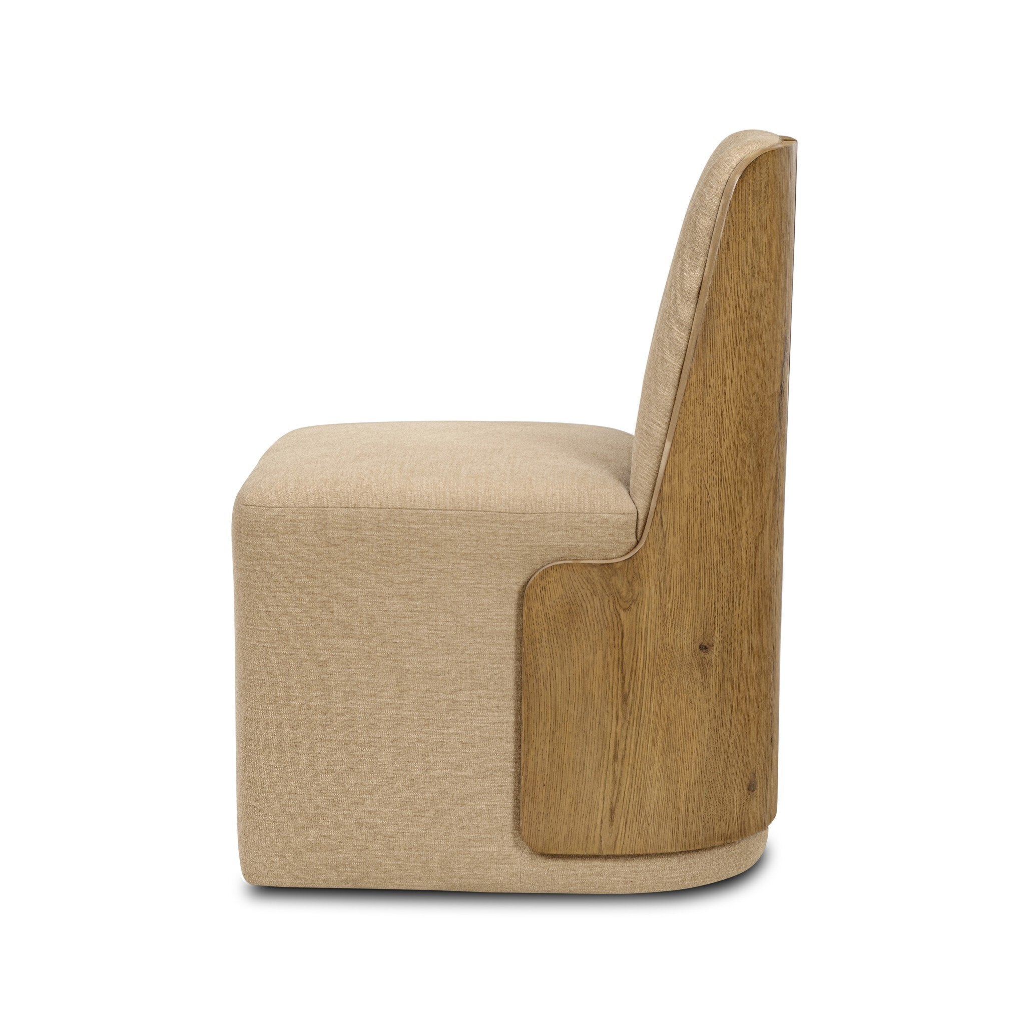Four Hands Hemphill Dining Chair — Laughlin Natural-Aged Smoked Oak-Aged Smoked Oak Veneer