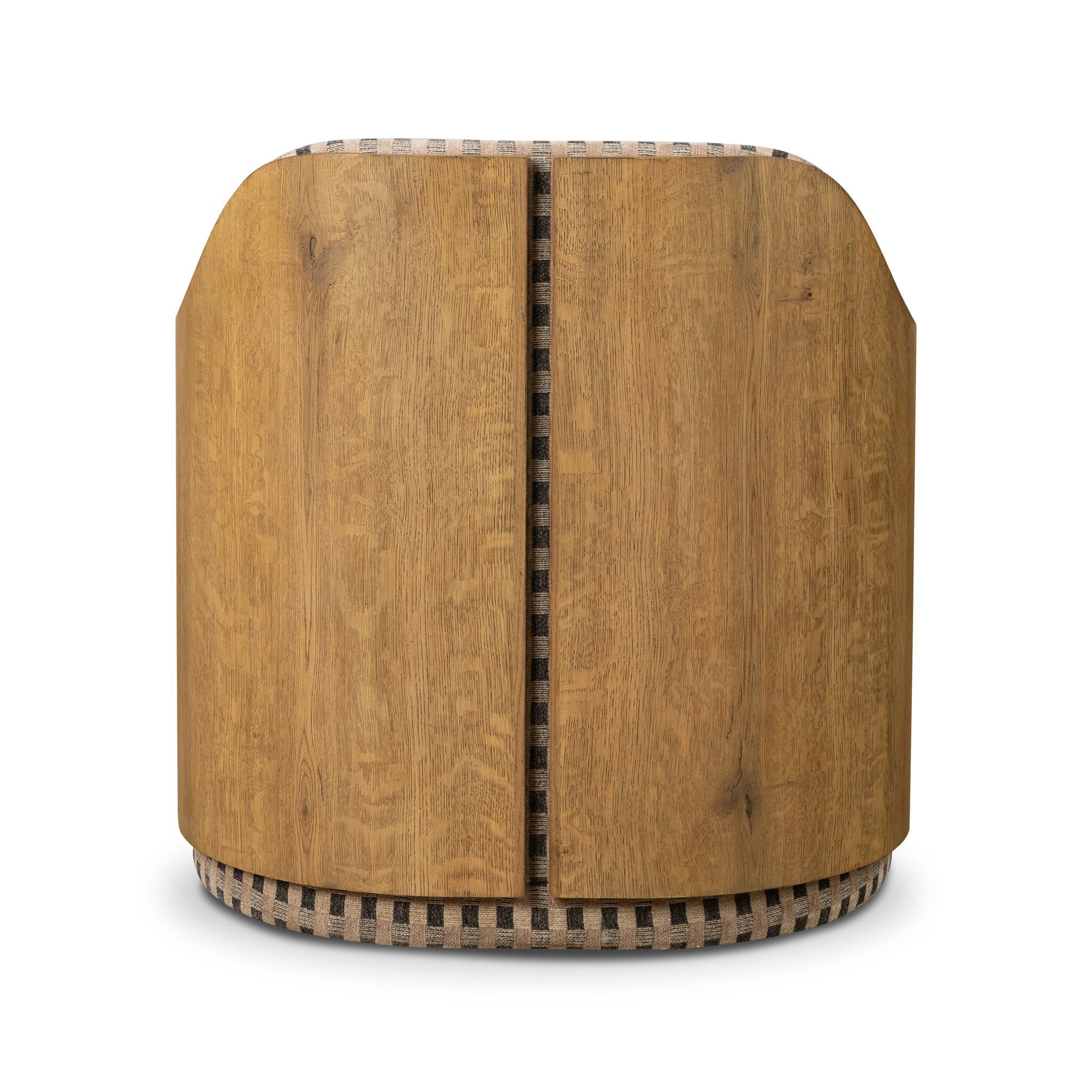 Four Hands Hemphill Swivel Chair — Firefinch Fawn-Aged Smoked Oak