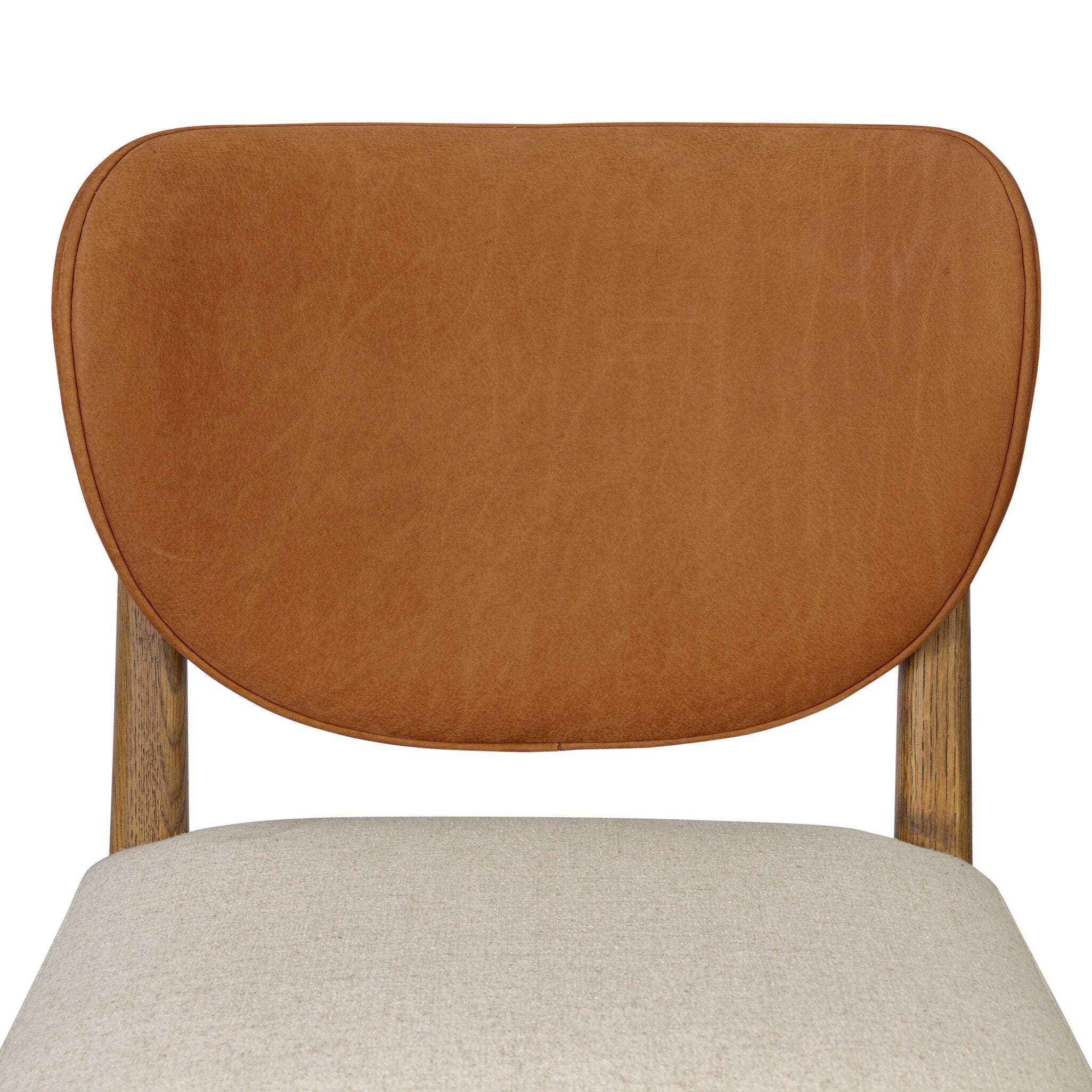 Four Hands Arlow Dining Chair — Nubuck Cognac-Antwerp Natural-Amber Oak