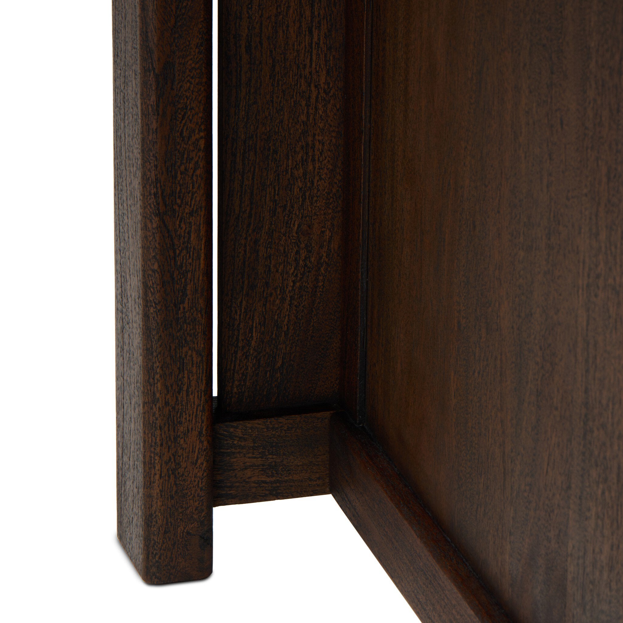 Four Hands Canton Bar + Counter Table — Dark Brown Acacia-Dark Brown Acacia Veneer-Counter