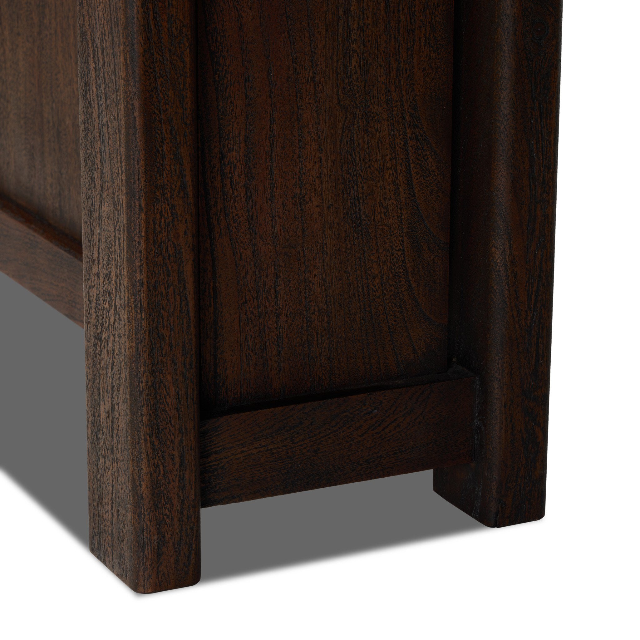 Four Hands Canton Bar + Counter Table — Dark Brown Acacia-Dark Brown Acacia Veneer-Counter