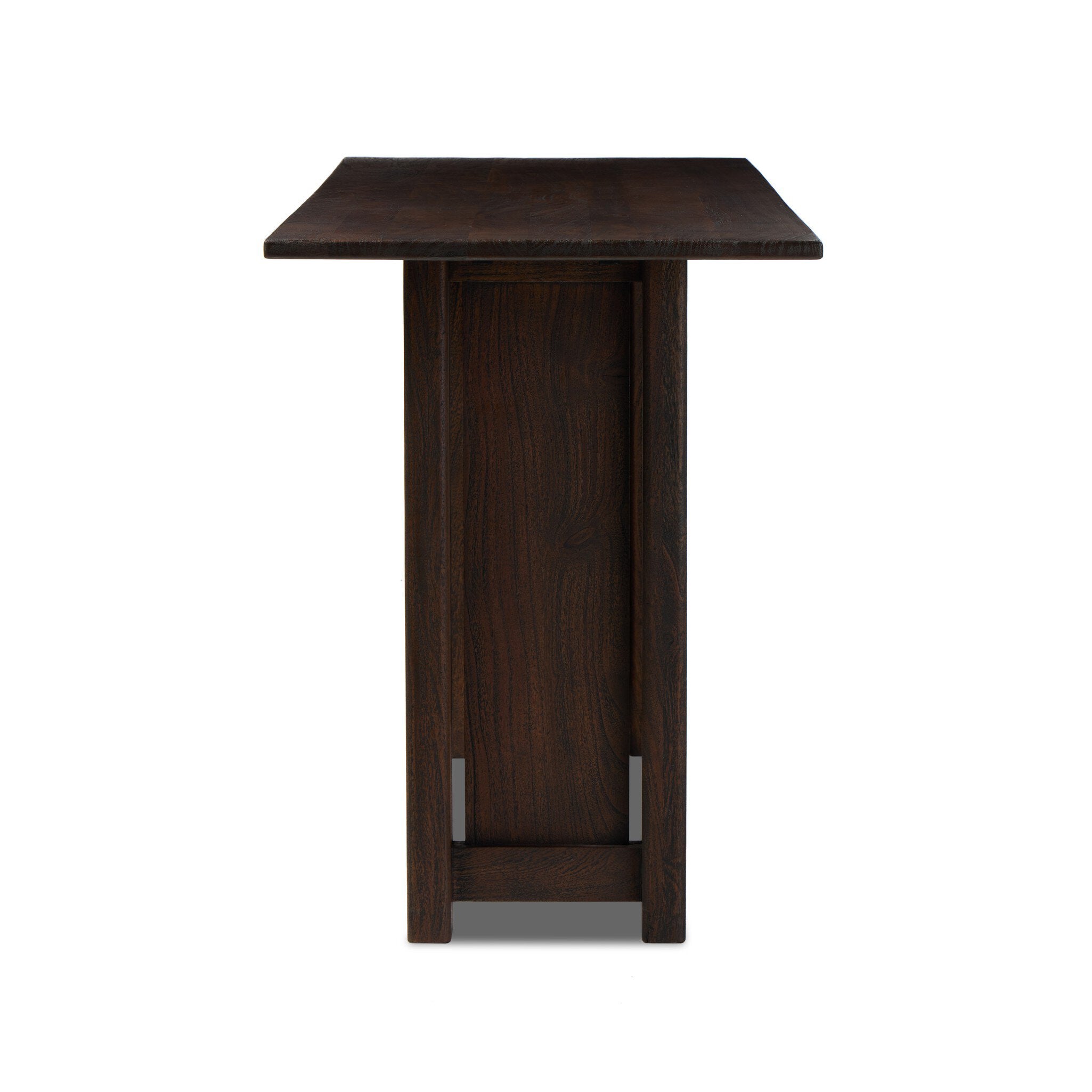 Four Hands Canton Bar + Counter Table — Dark Brown Acacia-Dark Brown Acacia Veneer-Counter