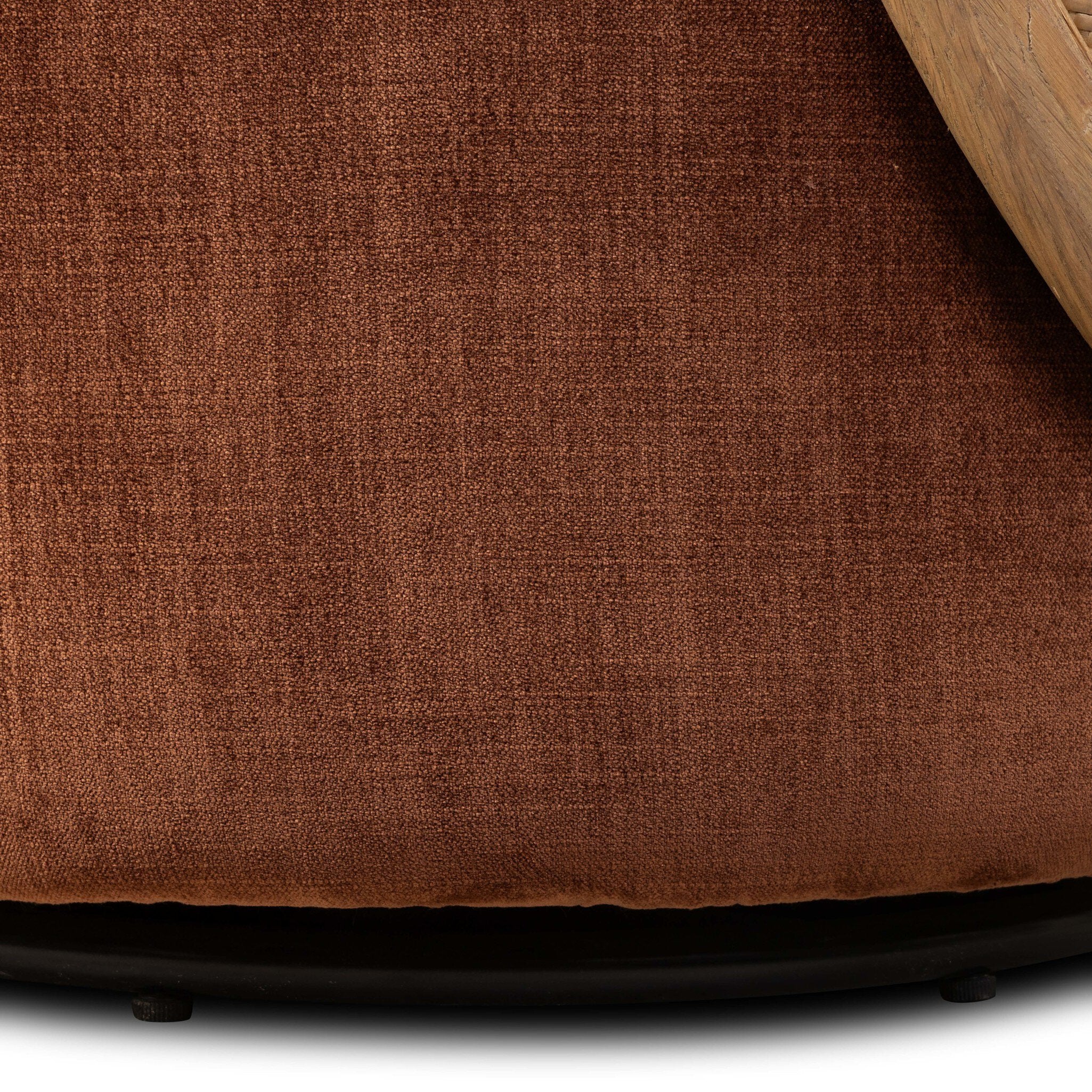 Four Hands Roslin Swivel Chair — Altair Sienna-Aged Smoked Oak-Aged Smoked Oak Cane