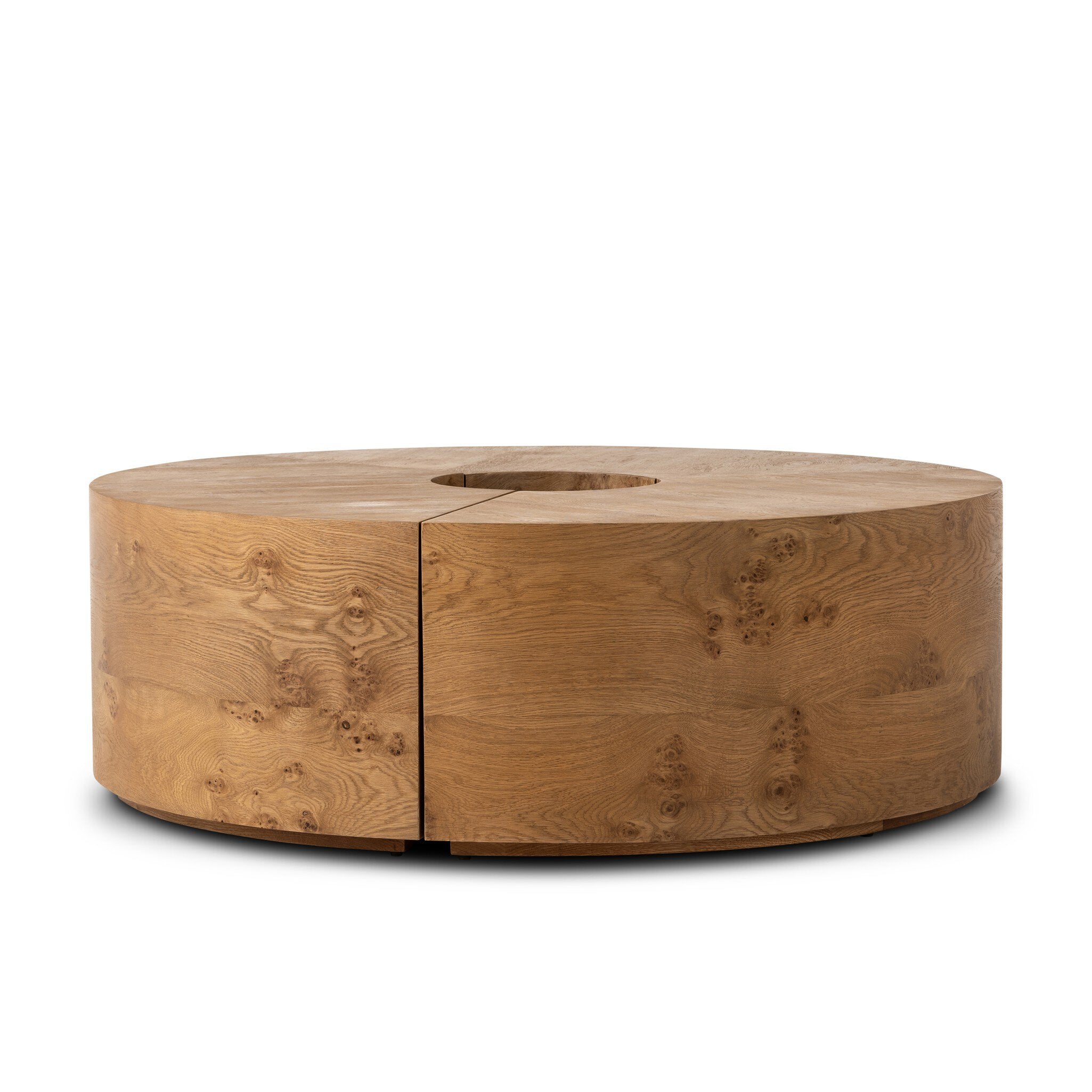 Four Hands Rue Coffee Table — Barley Medium Burl Oak-Barley Medium Burl Oak Solid