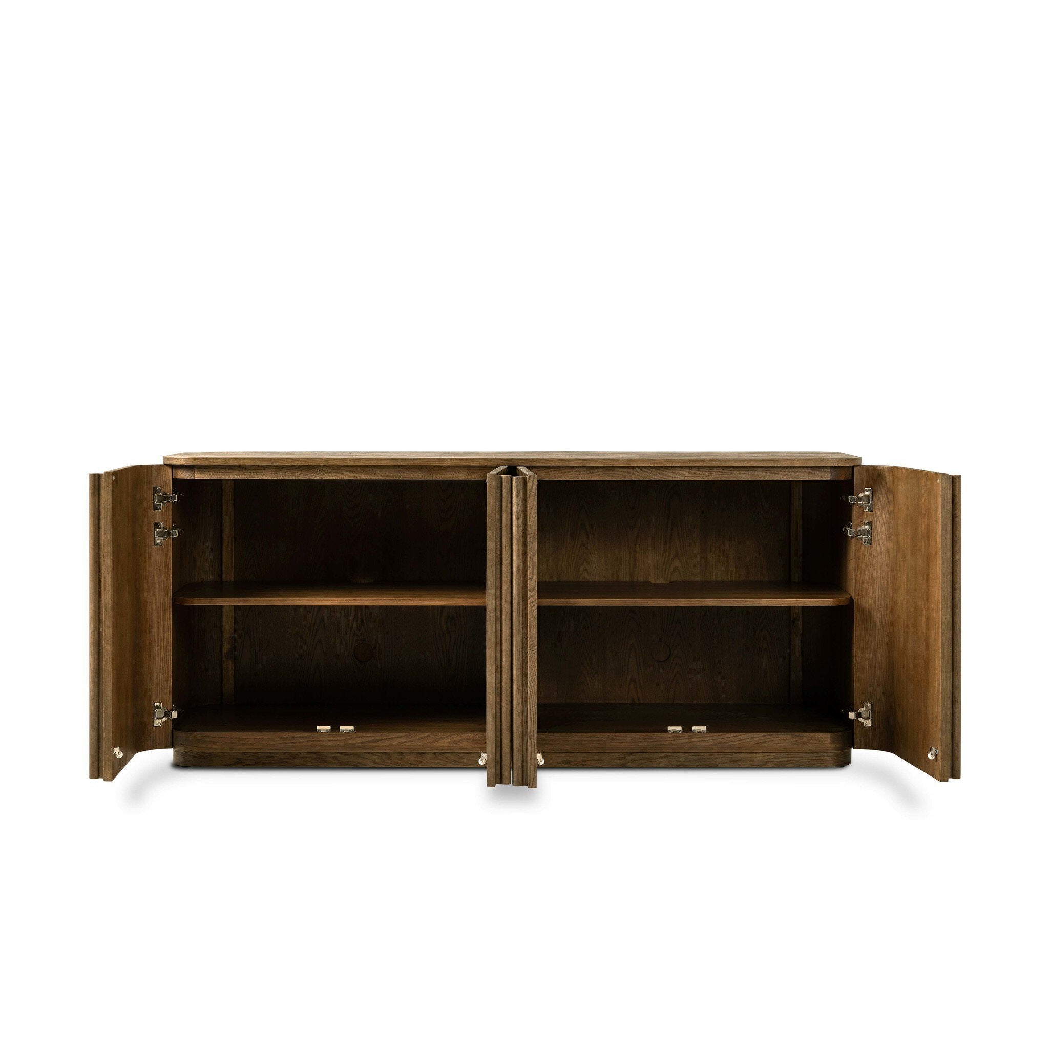 Four Hands Morley Sideboard — Rye Medium Burl Oak Veneer-Rye Medium Burl Oak