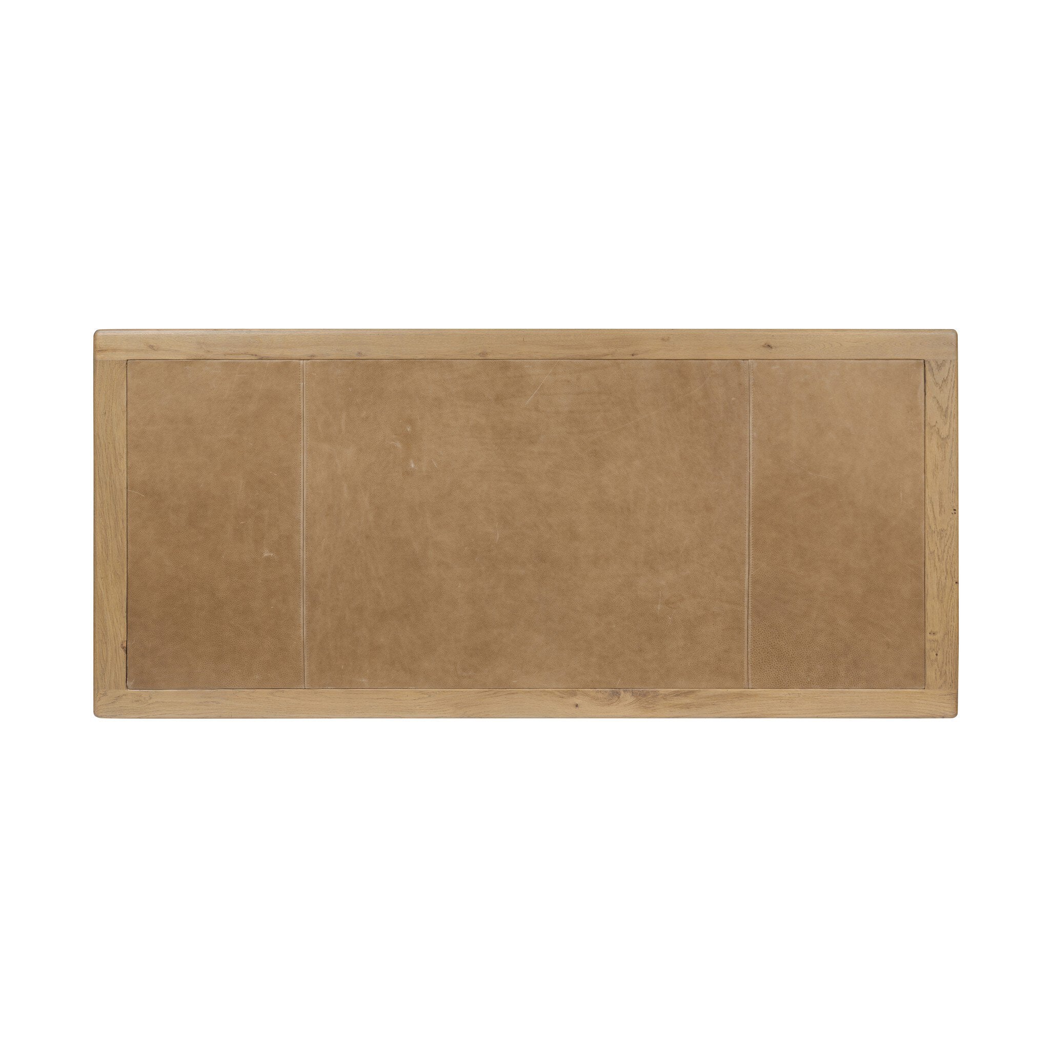 Four Hands Nico Desk — Aged Natural Oak Veneer-Palermo Drift-Bronze Antimony