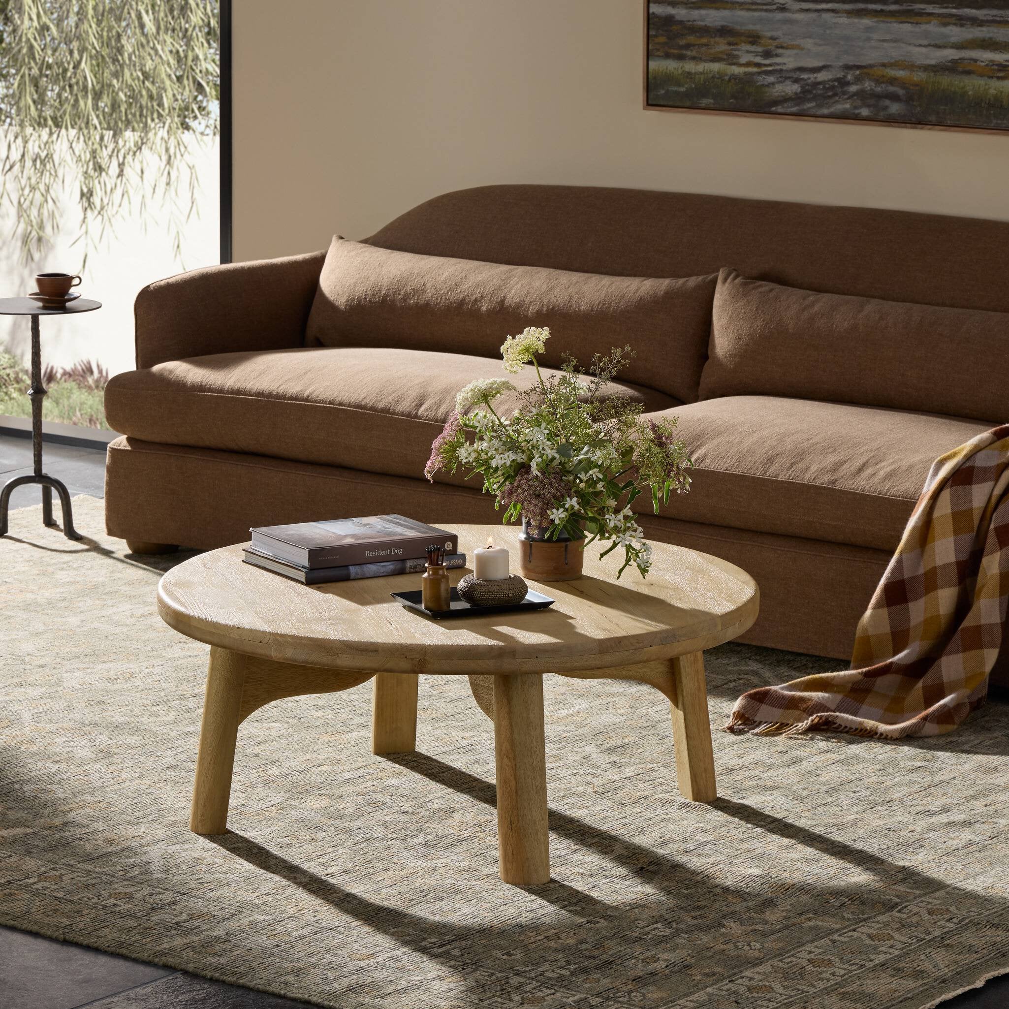 Four Hands Daley Coffee Table — Light Natural Mango
