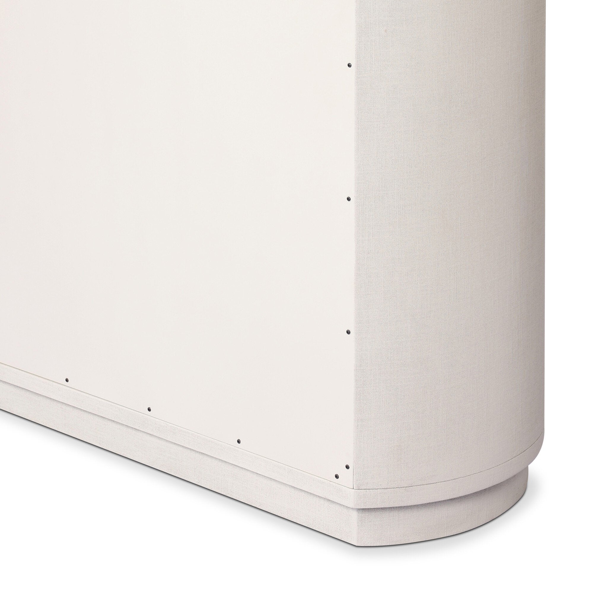 Four Hands Amelia Chest — Ivory Painted Linen-Light Antique Brass