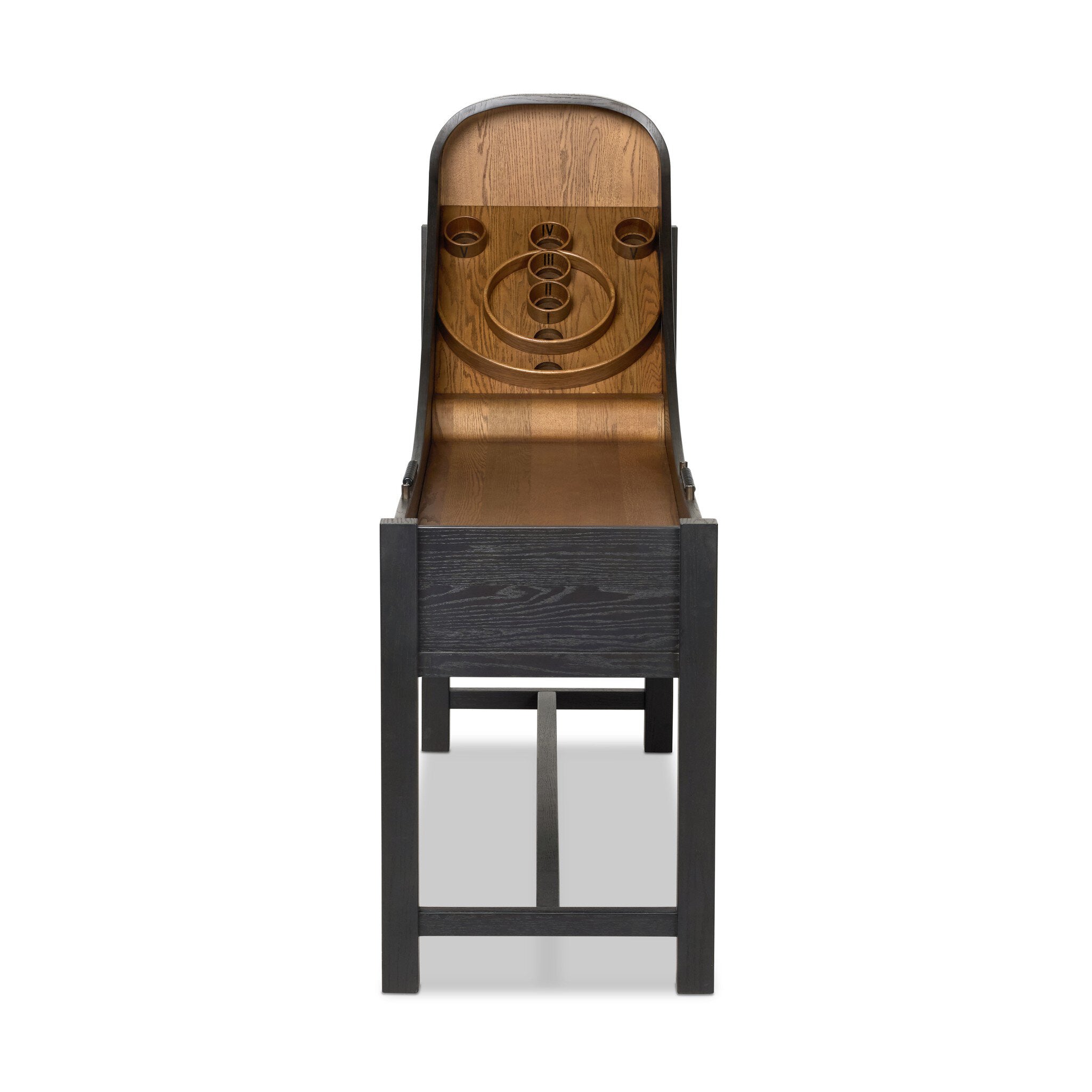 Four Hands Skee Ball — Distressed Black Oak Veneer-Tan Oak Veneer-Tan Oak