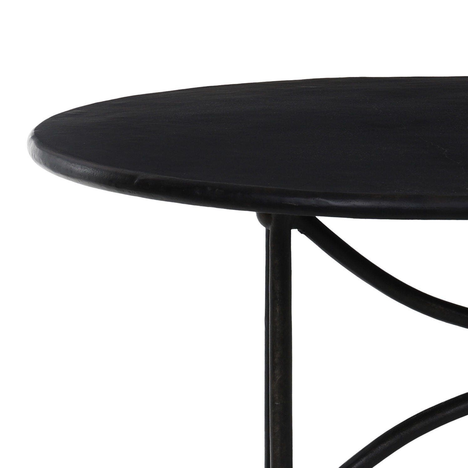 Four Hands Lenoir Outdoor Dining Table-76" — Distressed Bronze