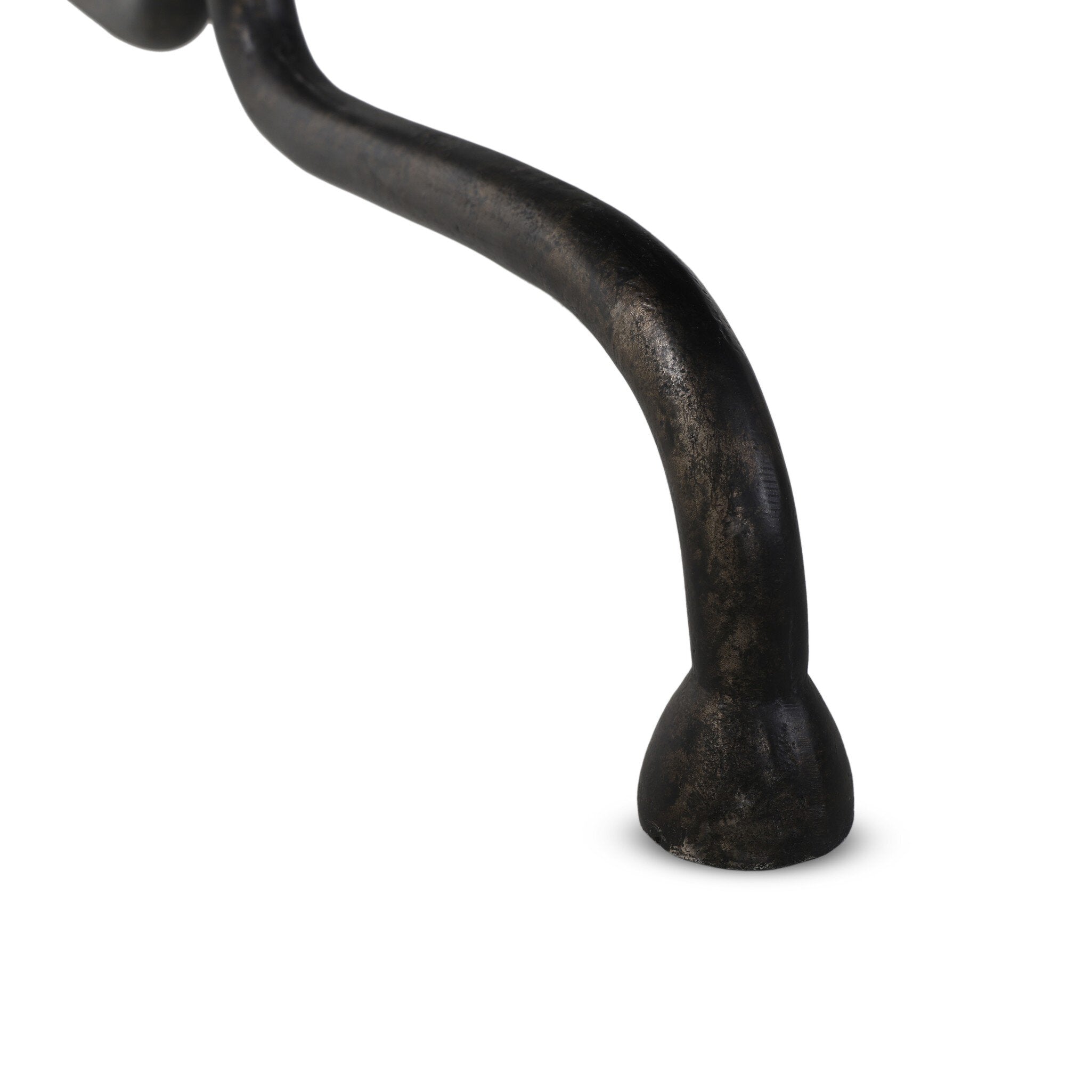 Four Hands Lenoir Outdoor Dining Table-76" — Distressed Bronze