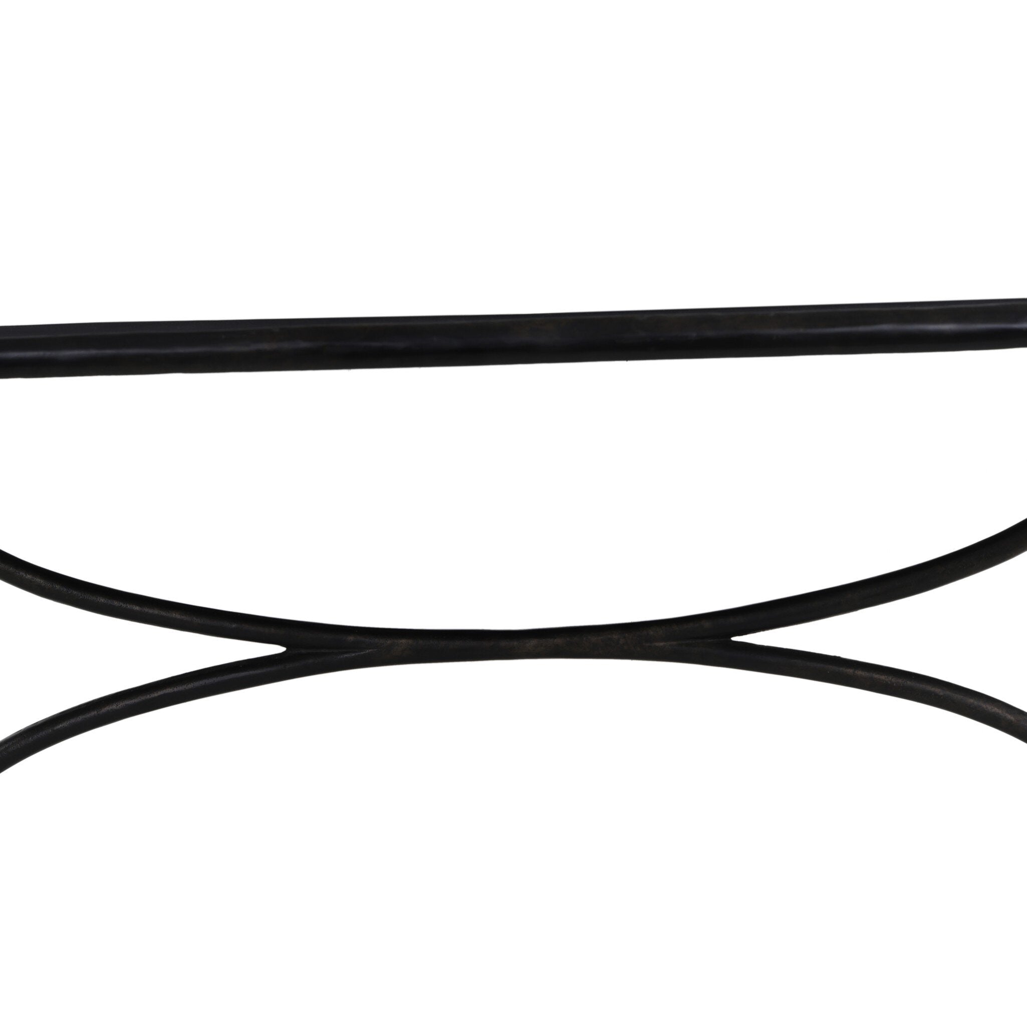 Four Hands Lenoir Outdoor Dining Table-76" — Distressed Bronze