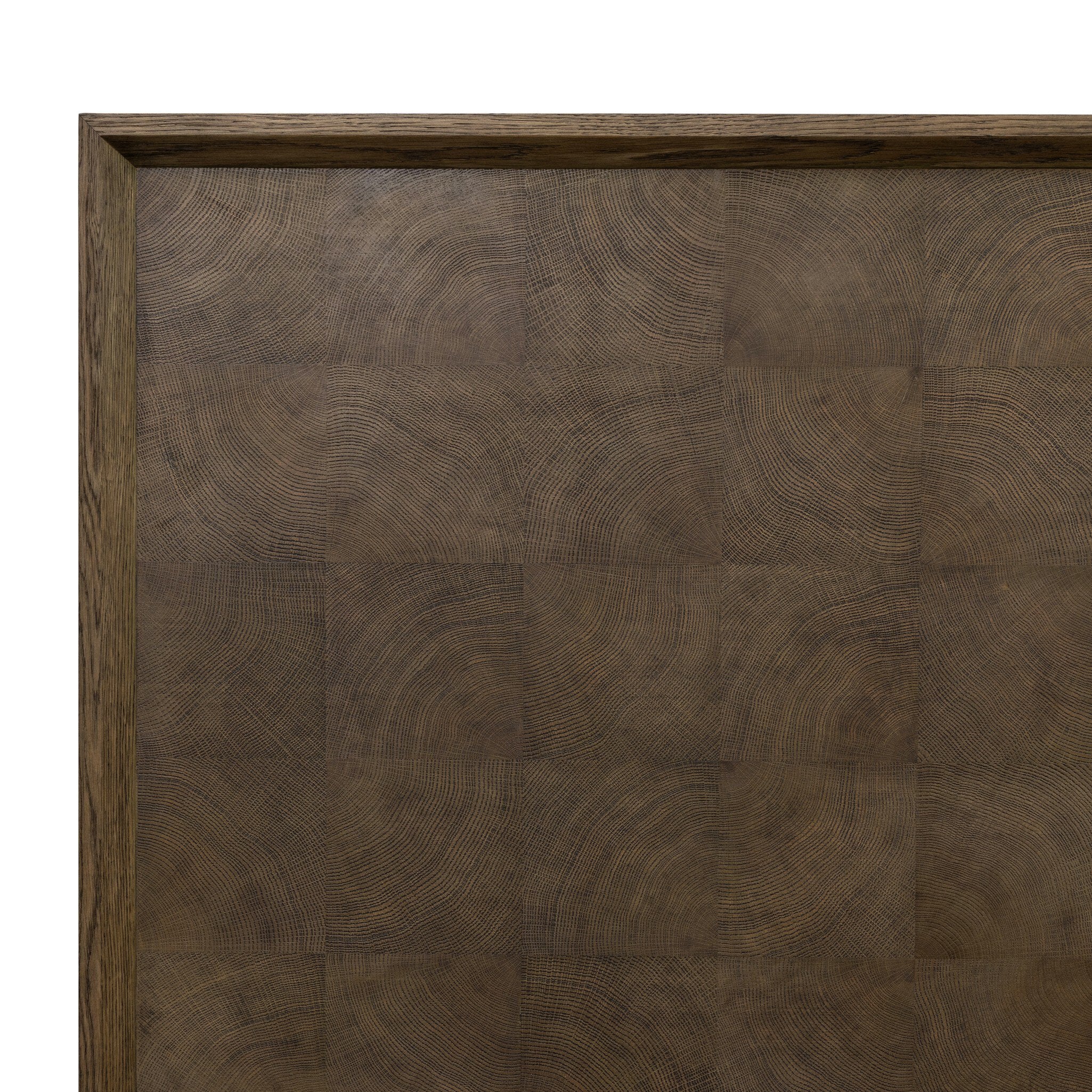 Four Hands Salta Bed — Brown Oak Thin Oyster-Brown Oak Thick Veneer-Brown Oak Solid-King