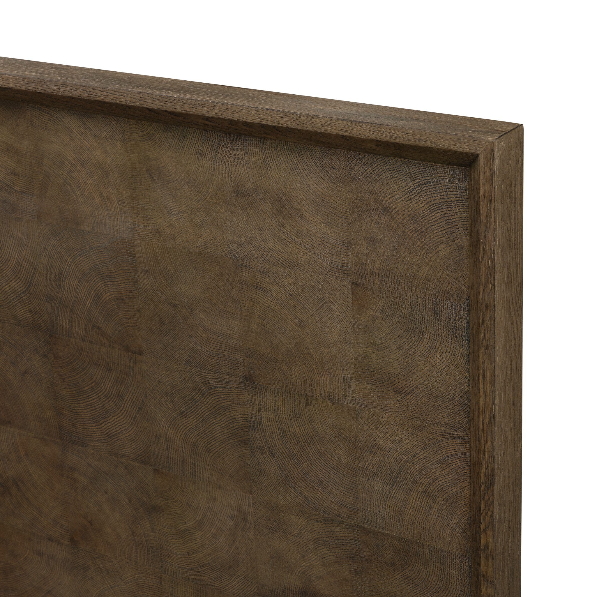Four Hands Salta Bed — Brown Oak Thin Oyster-Brown Oak Thick Veneer-Brown Oak Solid-King