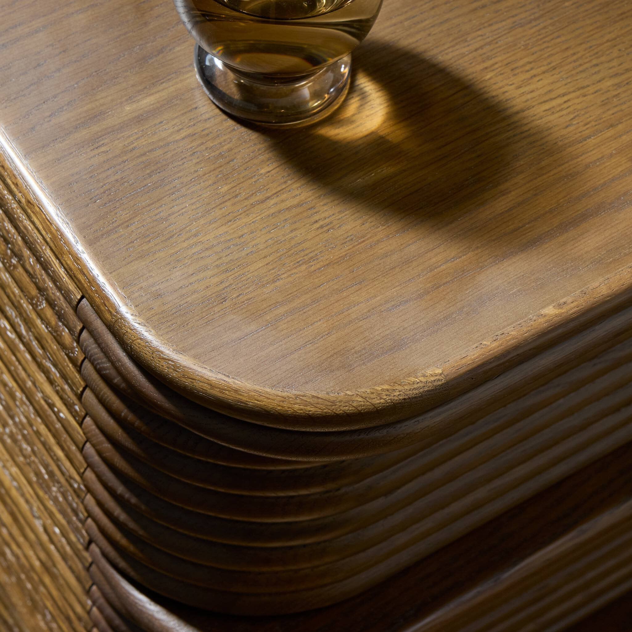 Four Hands Benny Nightstand — Spiced Oak-Spiced Oak Veneer