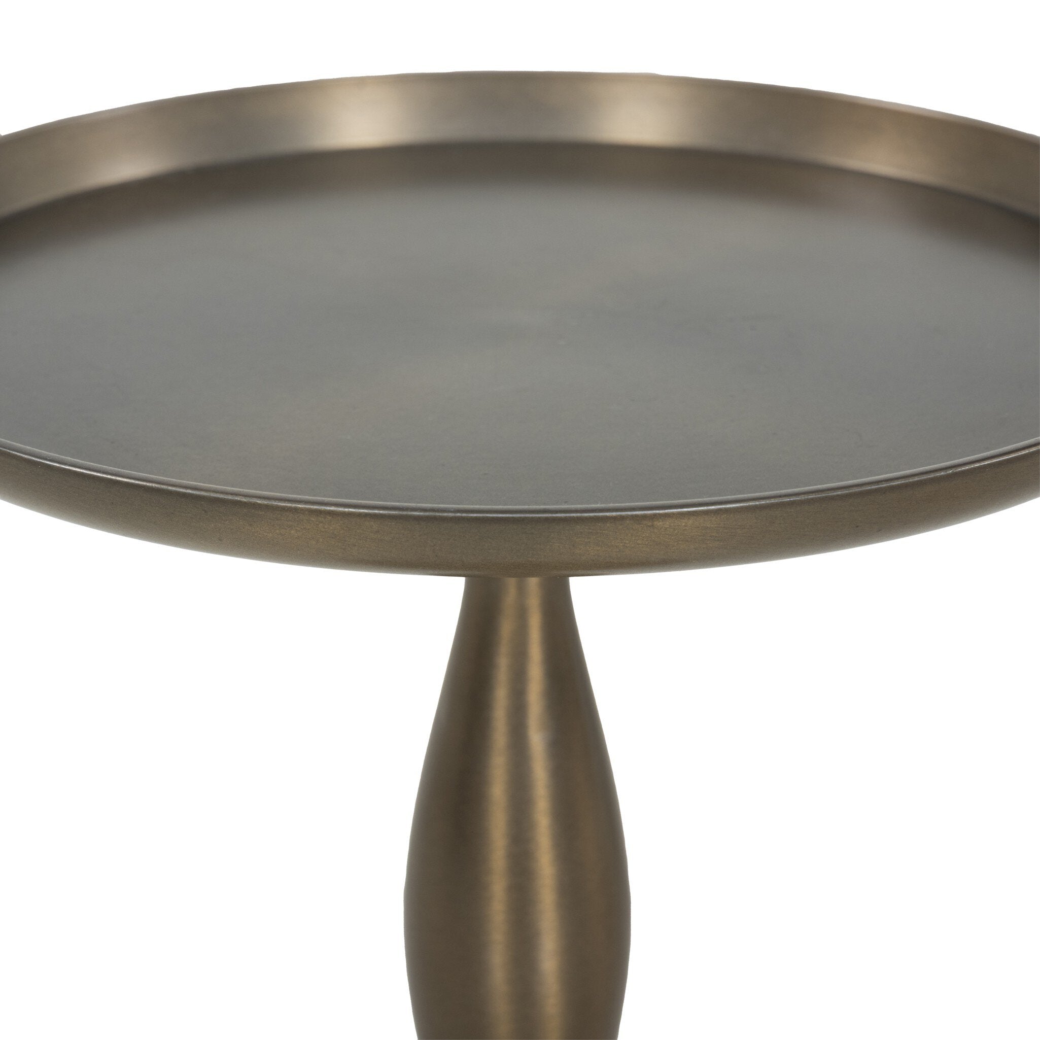 Four Hands Carden End Table — Dark Aluminum